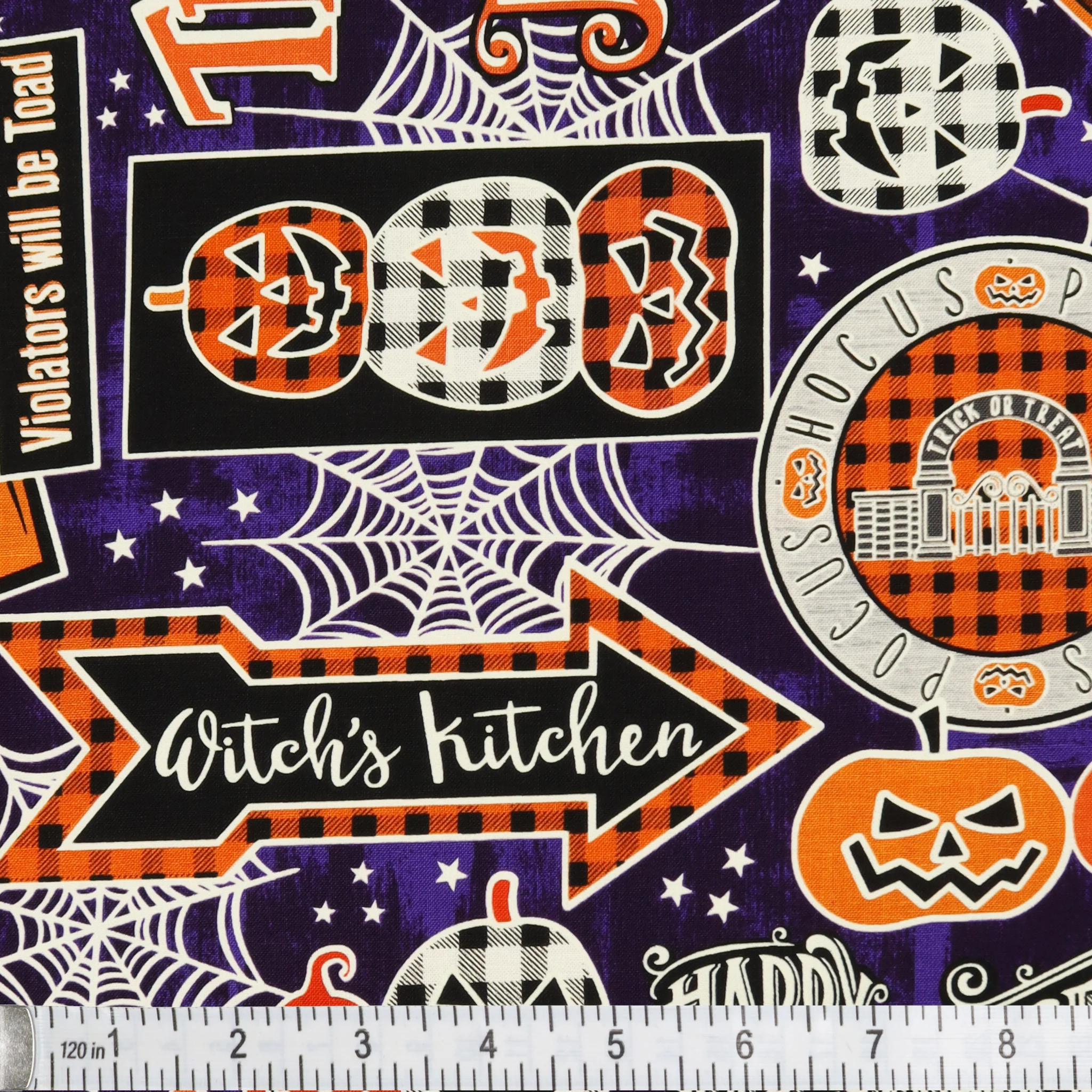 Happy Hauntings Fabric Collection - Hocus Pocus Purple - Image 2