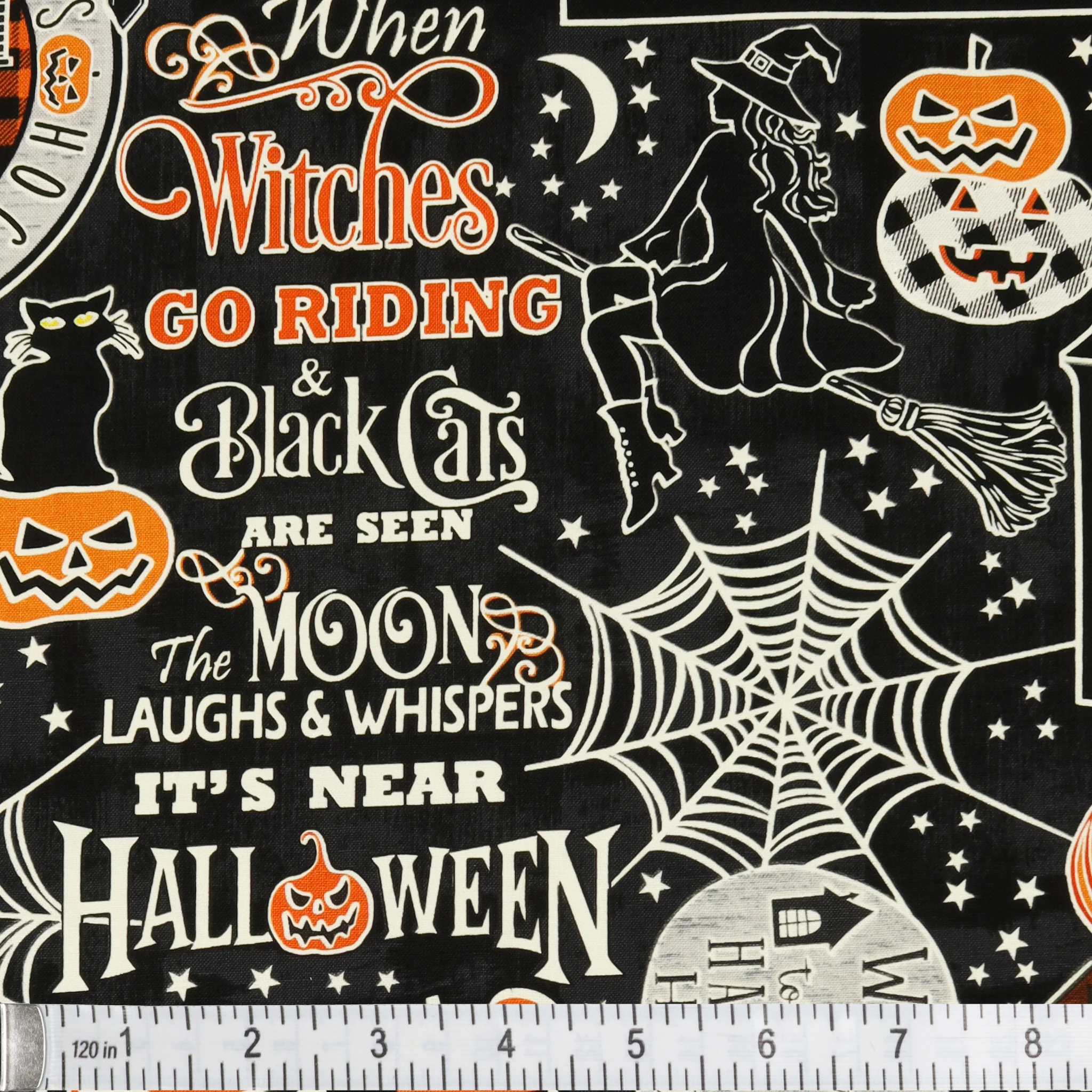 Happy Hauntings Fabric Collection - Hocus Pocus Black - Image 2