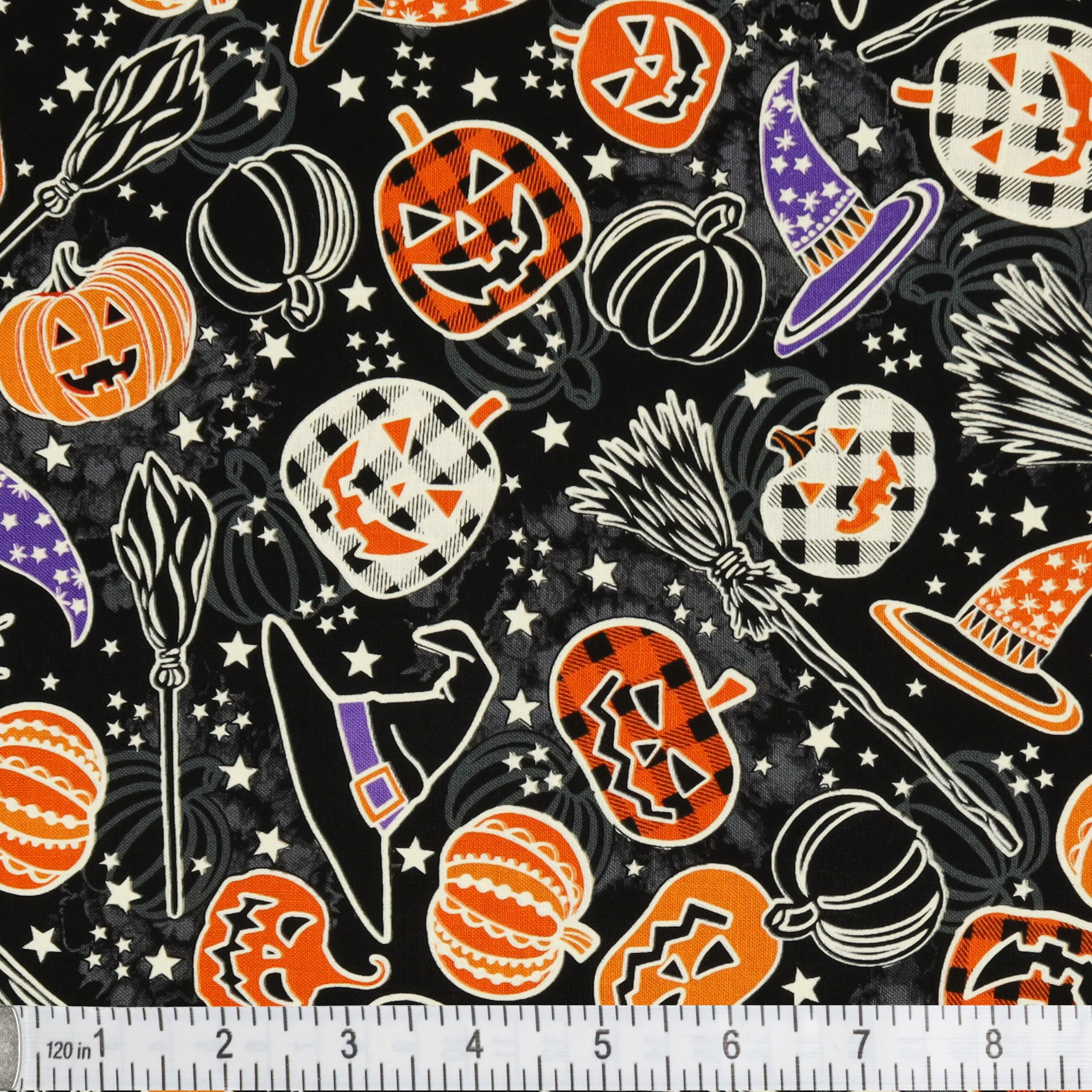 Happy Hauntings Fabric Collection - Halloween Magic Black - Image 2