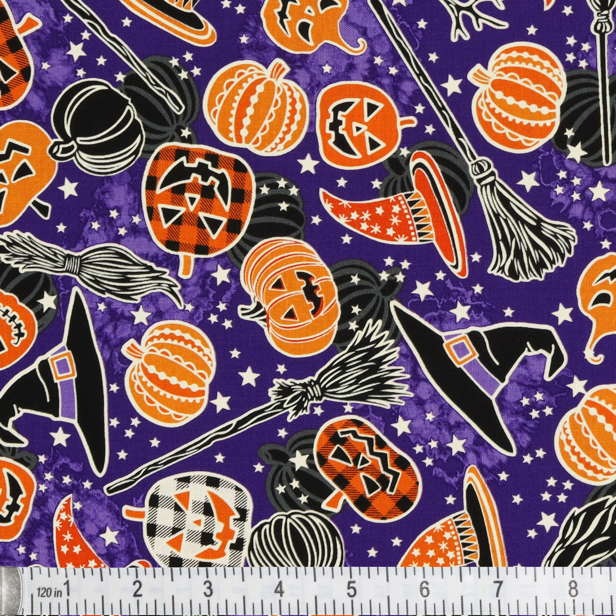 Happy Hauntings Fabric Collection - Halloween Magic Purple - Image 2