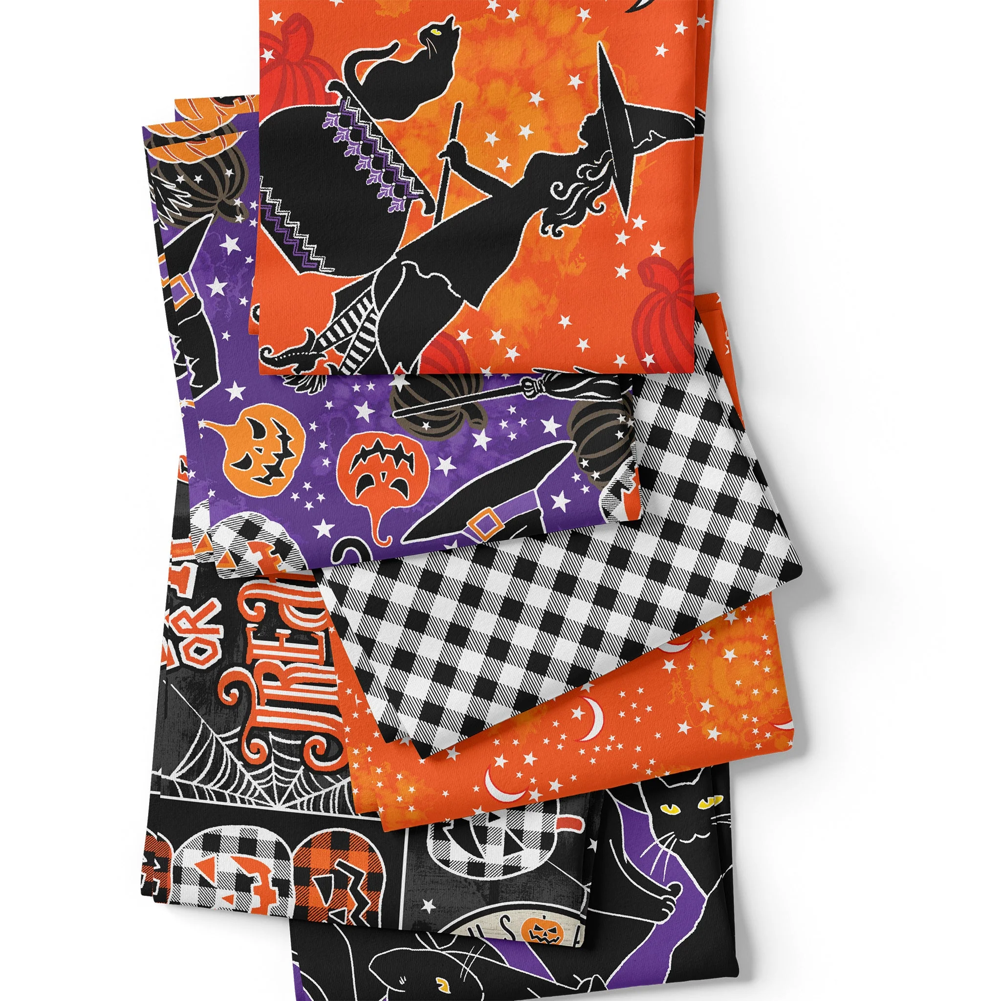 Happy Hauntings Fabric Collection - Cat Magic Purple - Image 10