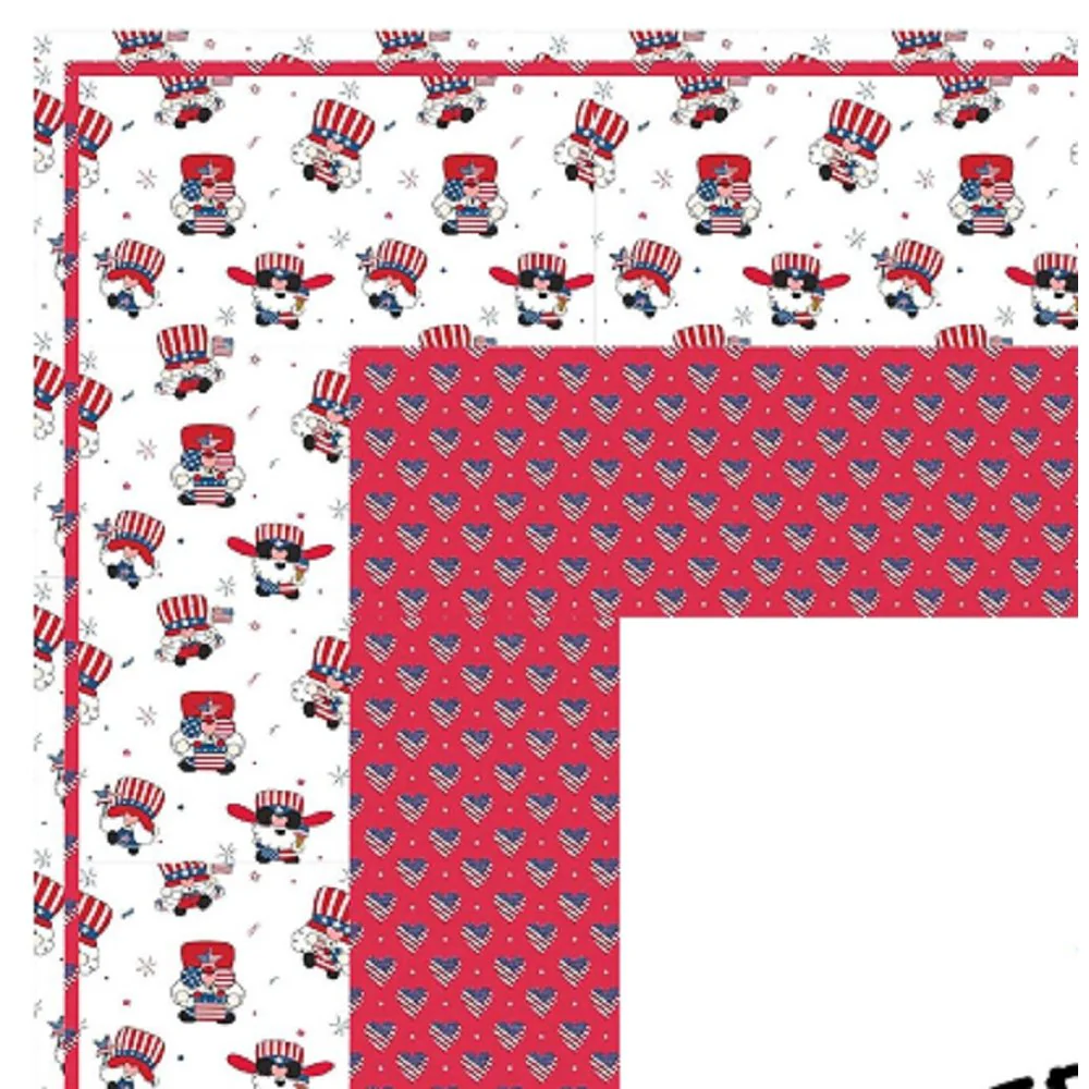 Happy Independence Day Gnomes Wall Hanging 42" x 42" - Image 2