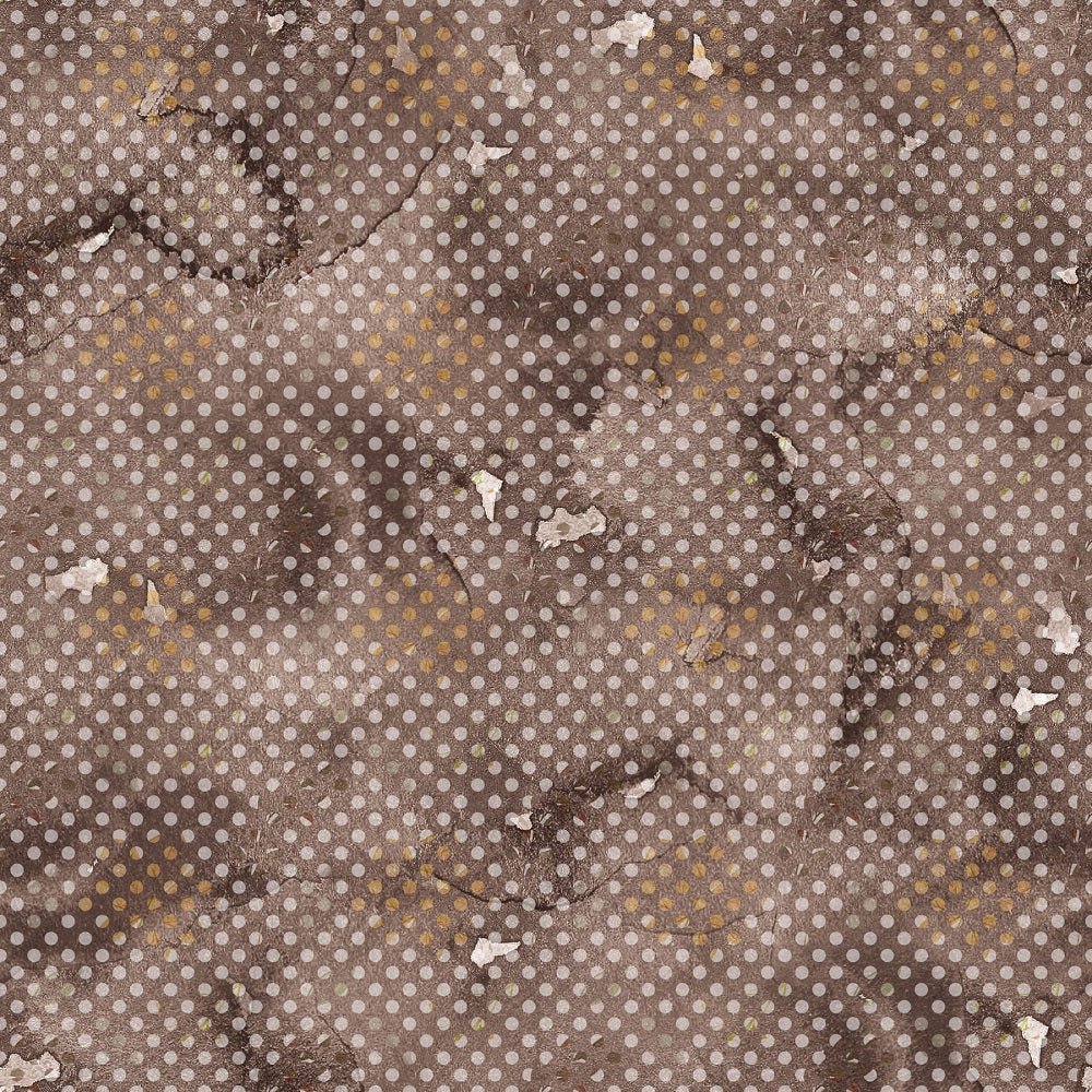 Happy Thanksgiving Dots on Grunge Fabric