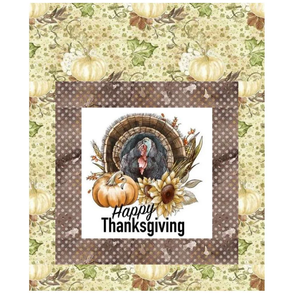 Happy Thanksgiving Mini Wall Hanging 9" x 9"