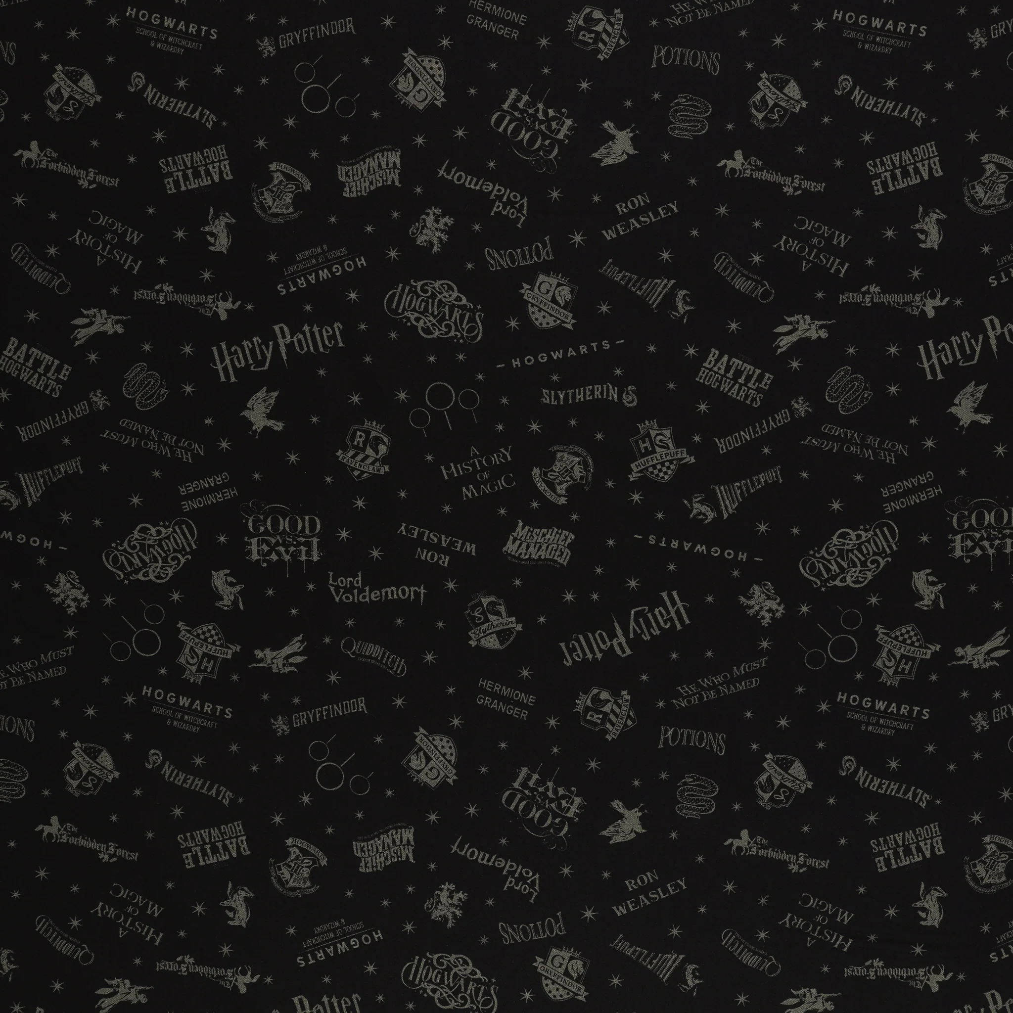 Harry Potter Fabric Collection - Shadow Words