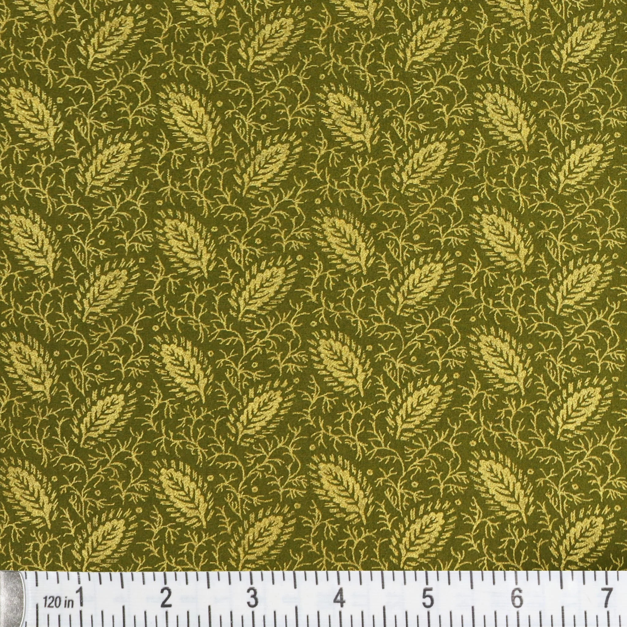 Harvest Keepsakes Fabric Collection - Elegant Foliage Olive Green - Image 2