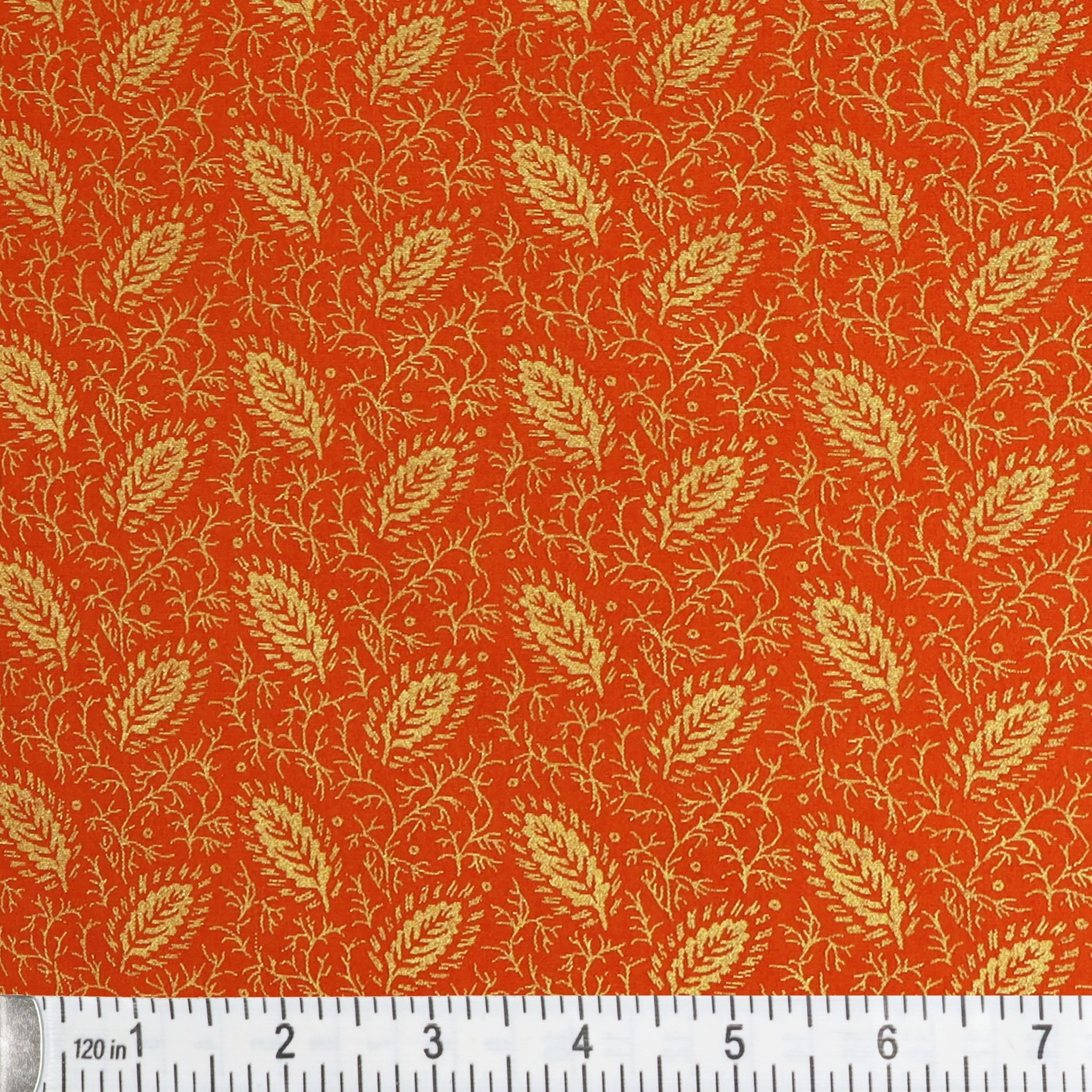 Harvest Keepsakes Fabric Collection - Elegant Foliage Pumpkin - Image 2