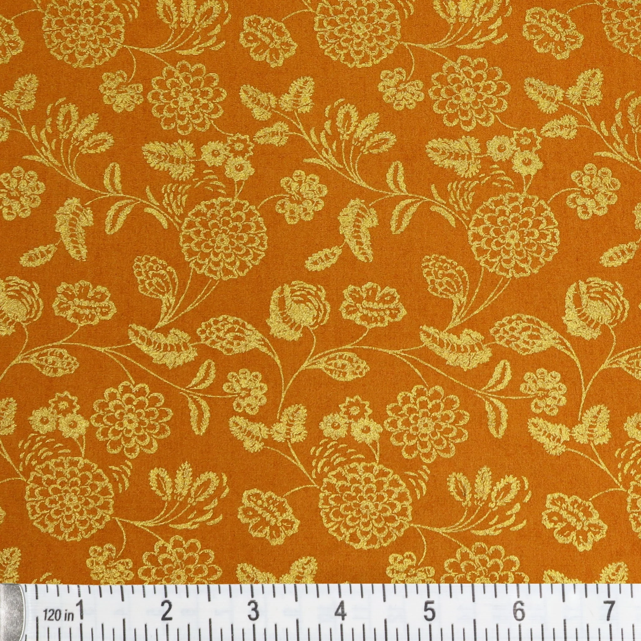 Harvest Keepsakes Fabric Collection - Elegant Jacobean Caramel - Image 2