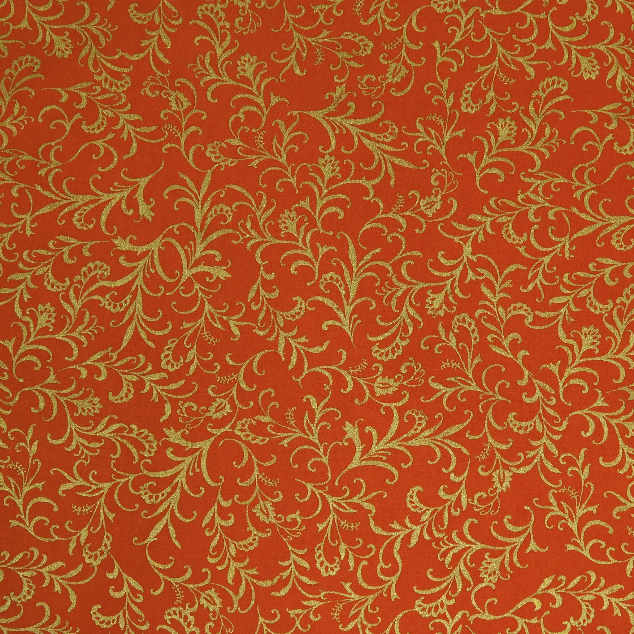 Harvest Keepsakes Fabric Collection - Elegant Scrolls Pumpkin
