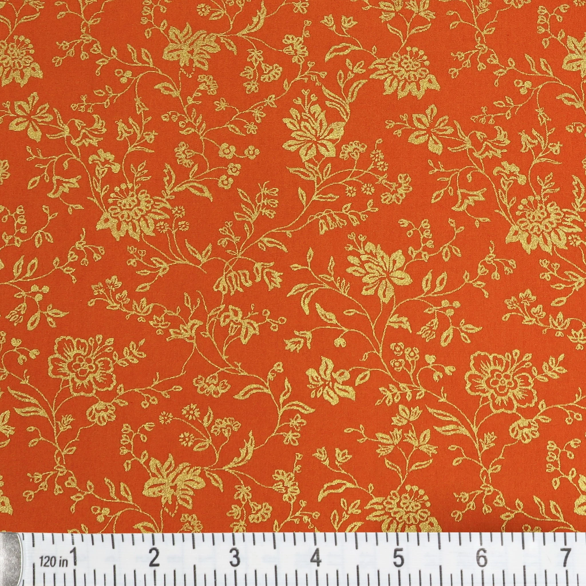 Harvest Keepsakes Fabric Collection - Garden Elegance Pumpkin - Image 2