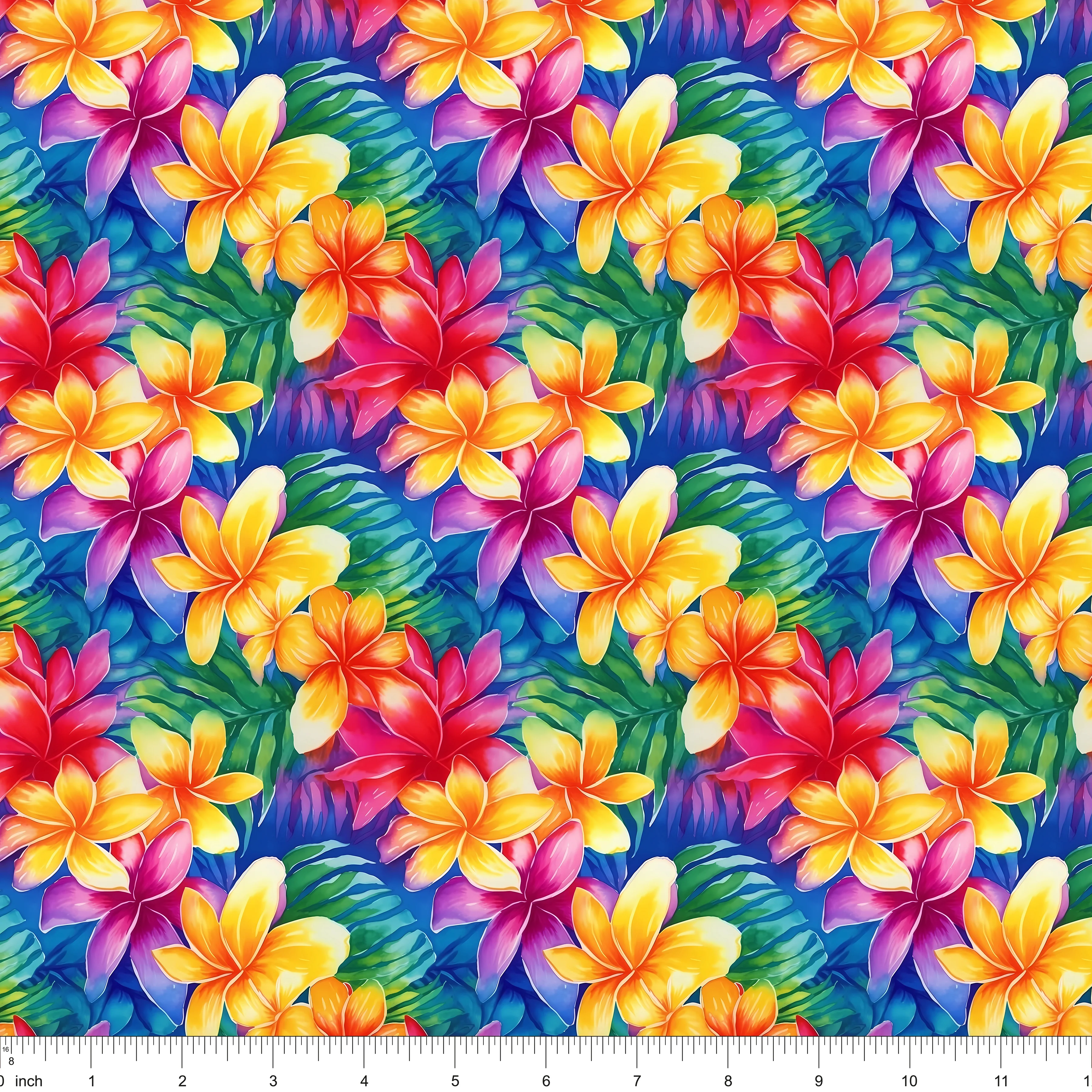 Hawaiian Tiki Luau Pattern #5 Fabric - Image 2