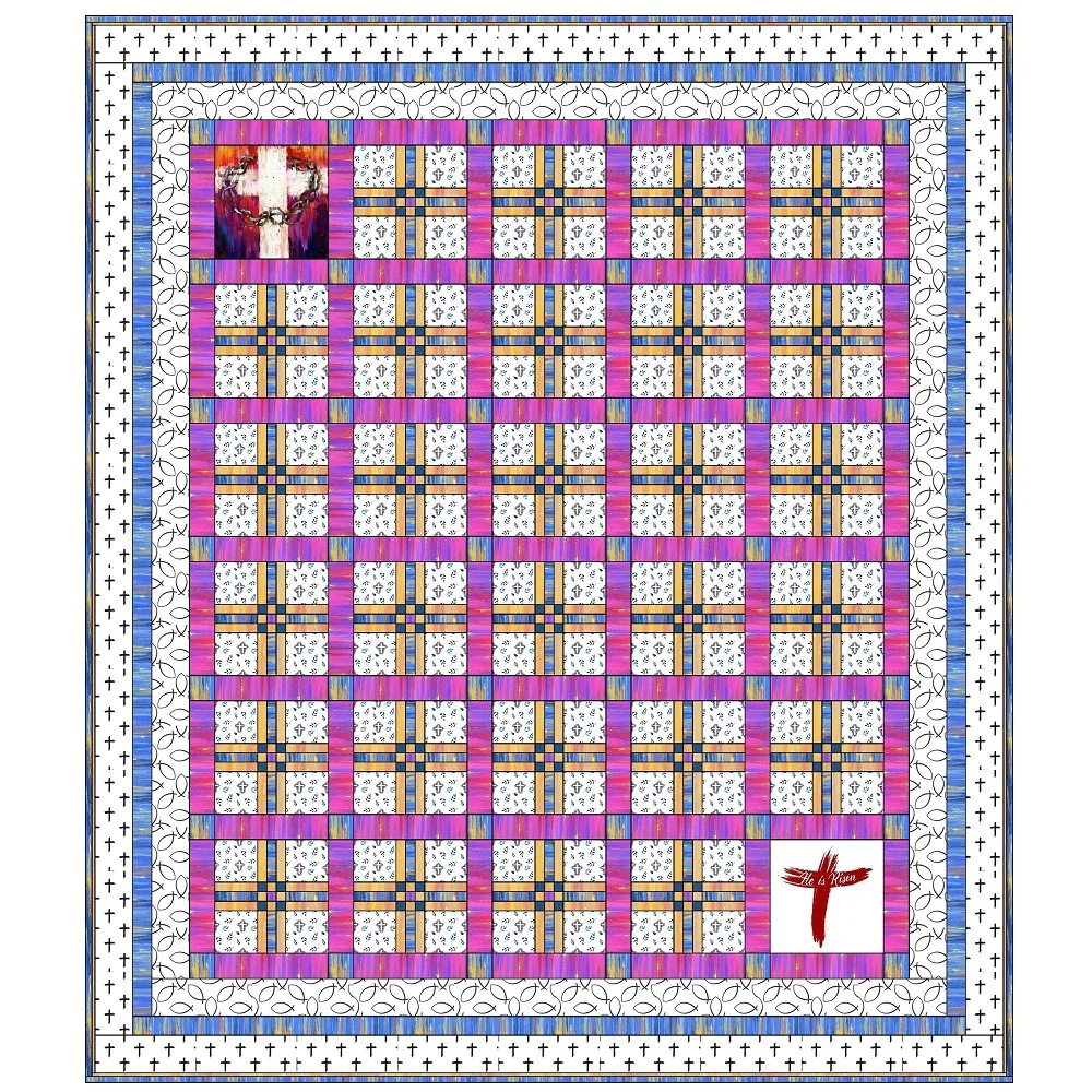 He Is Risen! Easter Quilt - Image 2