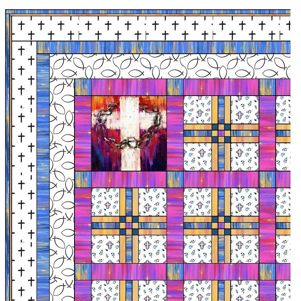 He Is Risen! Easter Quilt - Image 3