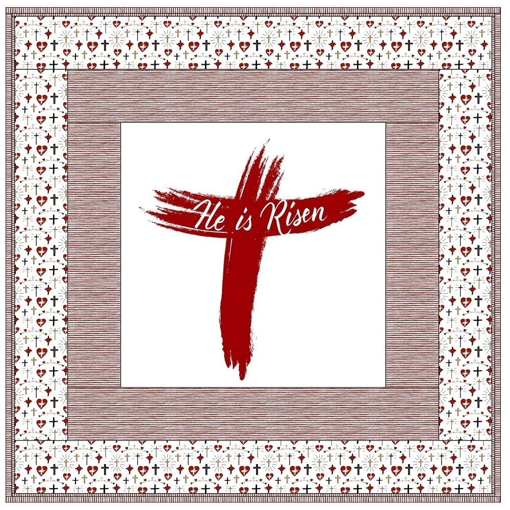 He Is Risen Wall Hanging 42" x 42" - Image 2