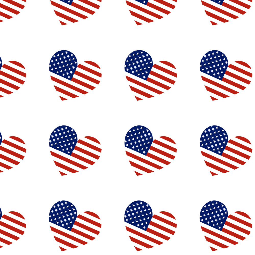 Heart Of An American Fabric - White