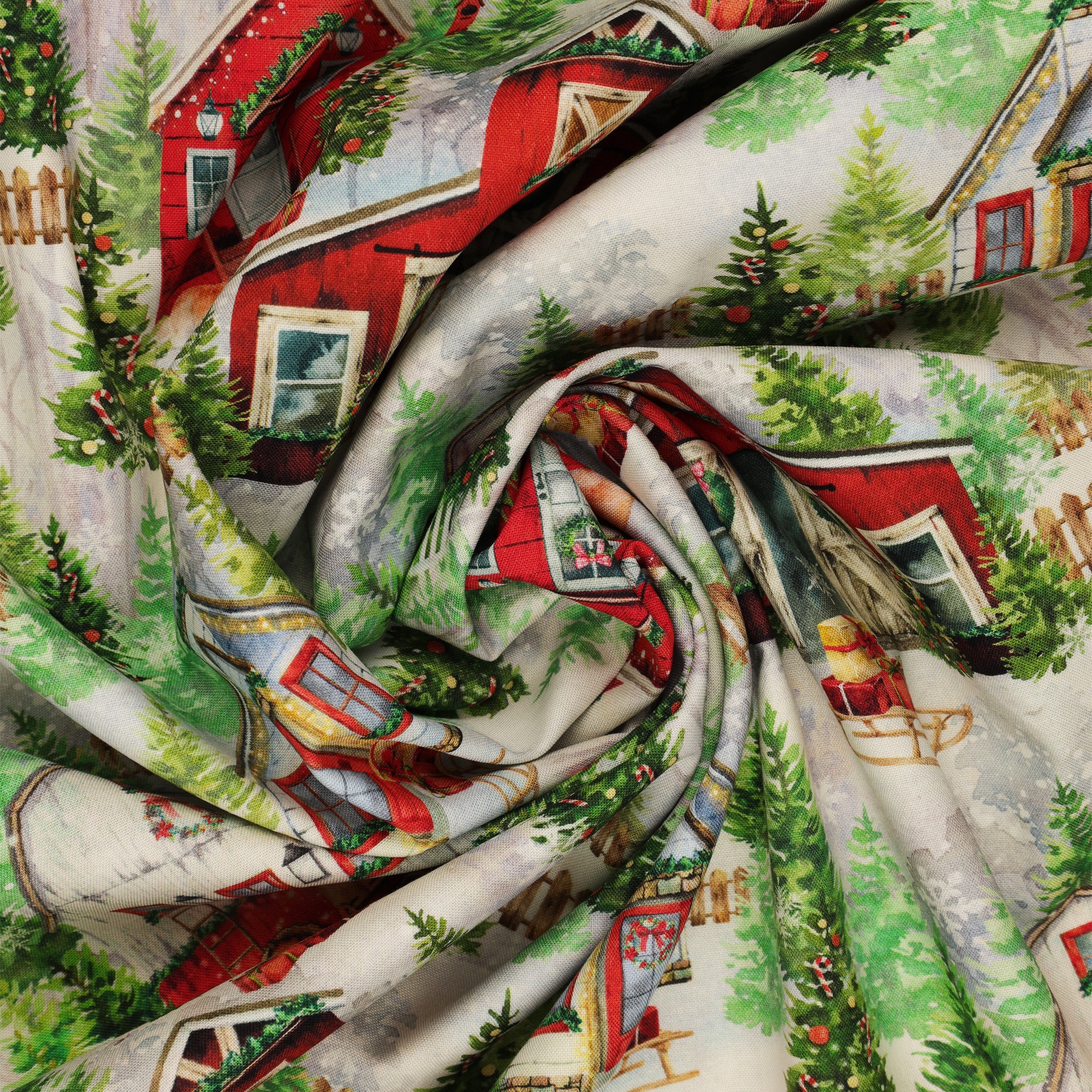Heartland Holiday Fabric Collection - Holiday Village Multi - Image 2