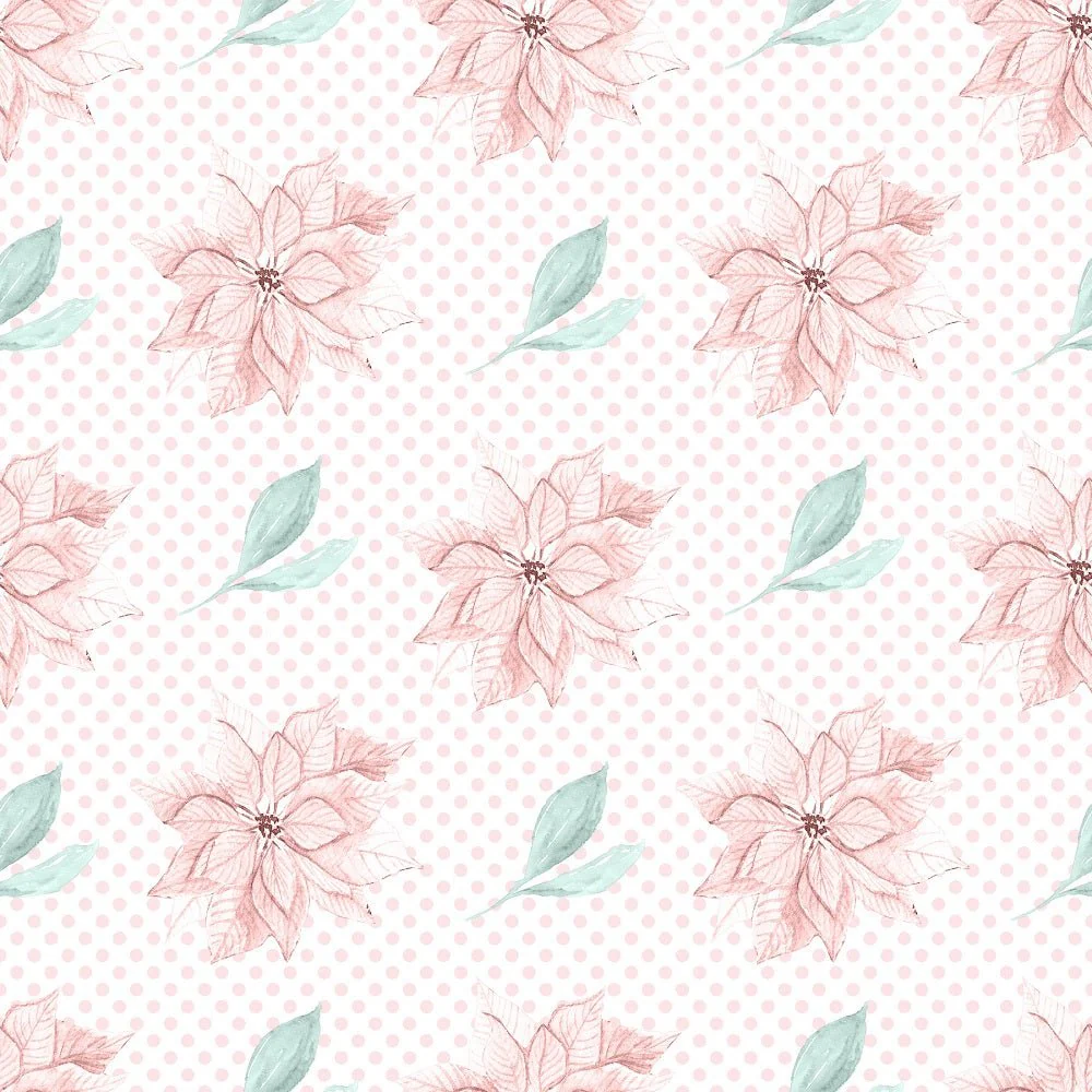 Hello Winter Pattern #3 Fabric - White