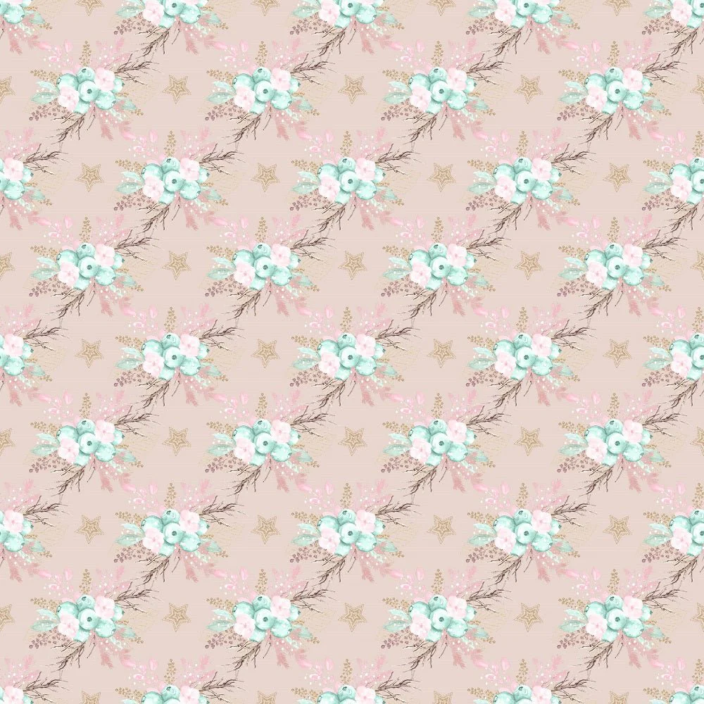 Hello Winter Pattern #5 Fabric - Tan