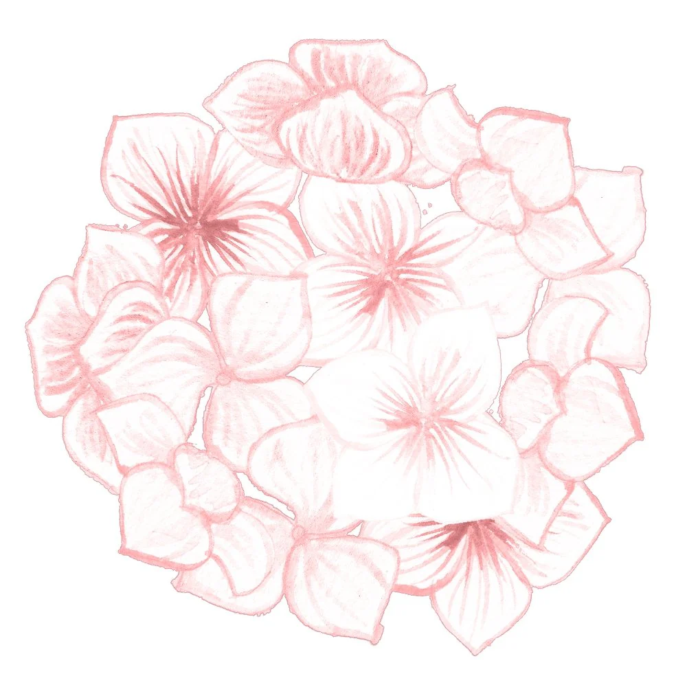 Hibiscus Fabric Panel - Light Pink