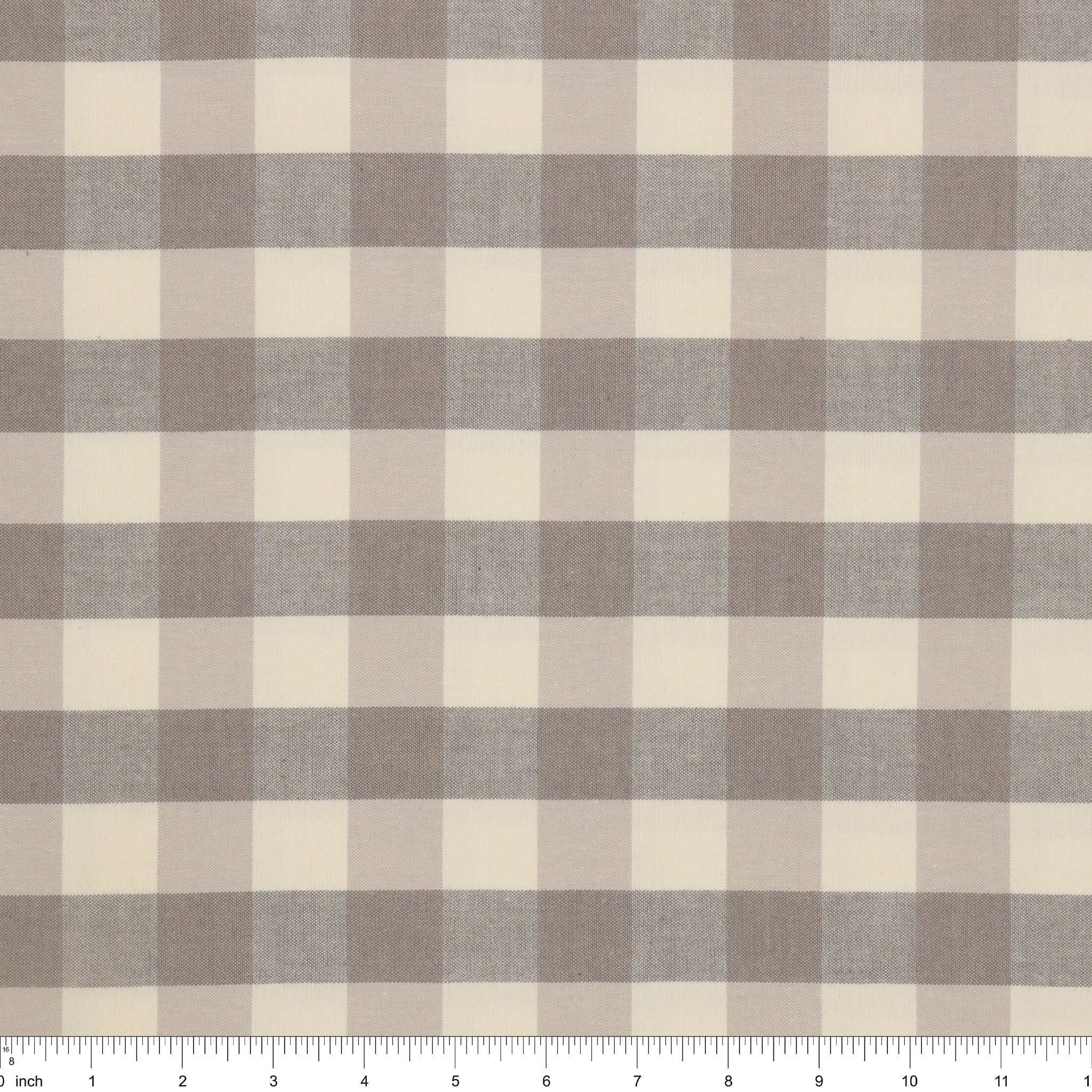 Highlands Flannel Fabric Collection - Buffalo Plaid Mini Mink - Image 3