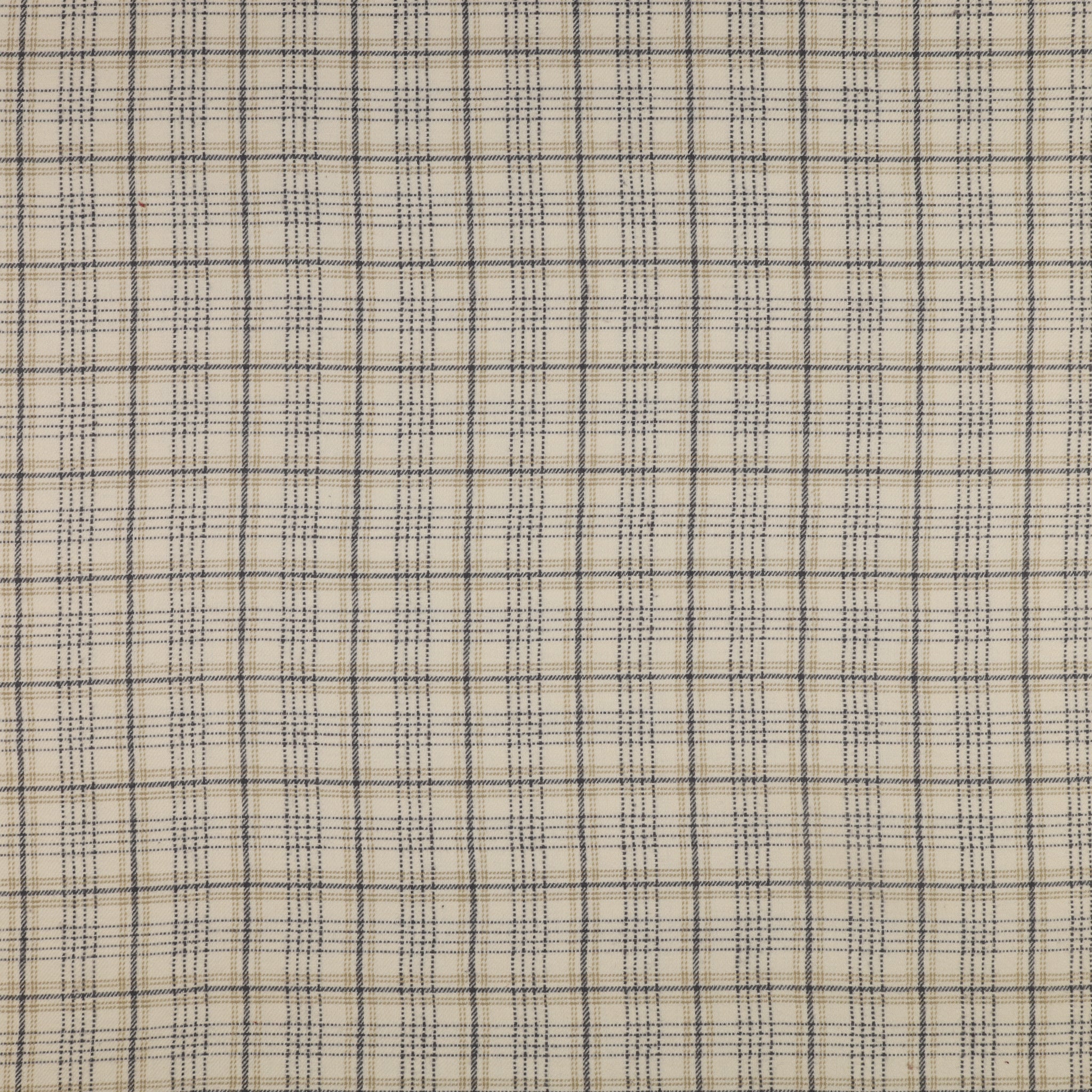 Highlands Flannel Fabric Collection - Dobby Crosshatch Plaid Oatmilk