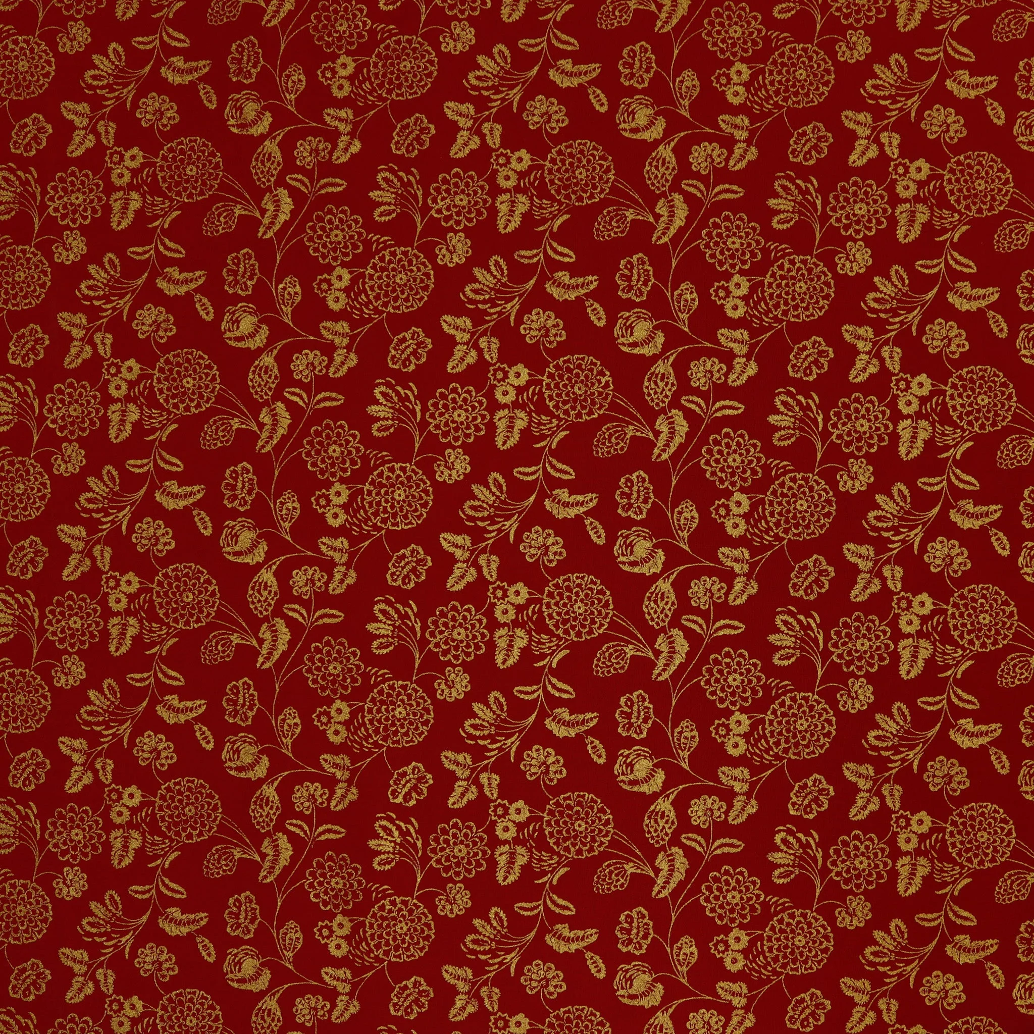 Holiday Keepsakes Fabric Collection - Elegant Jacobean Red