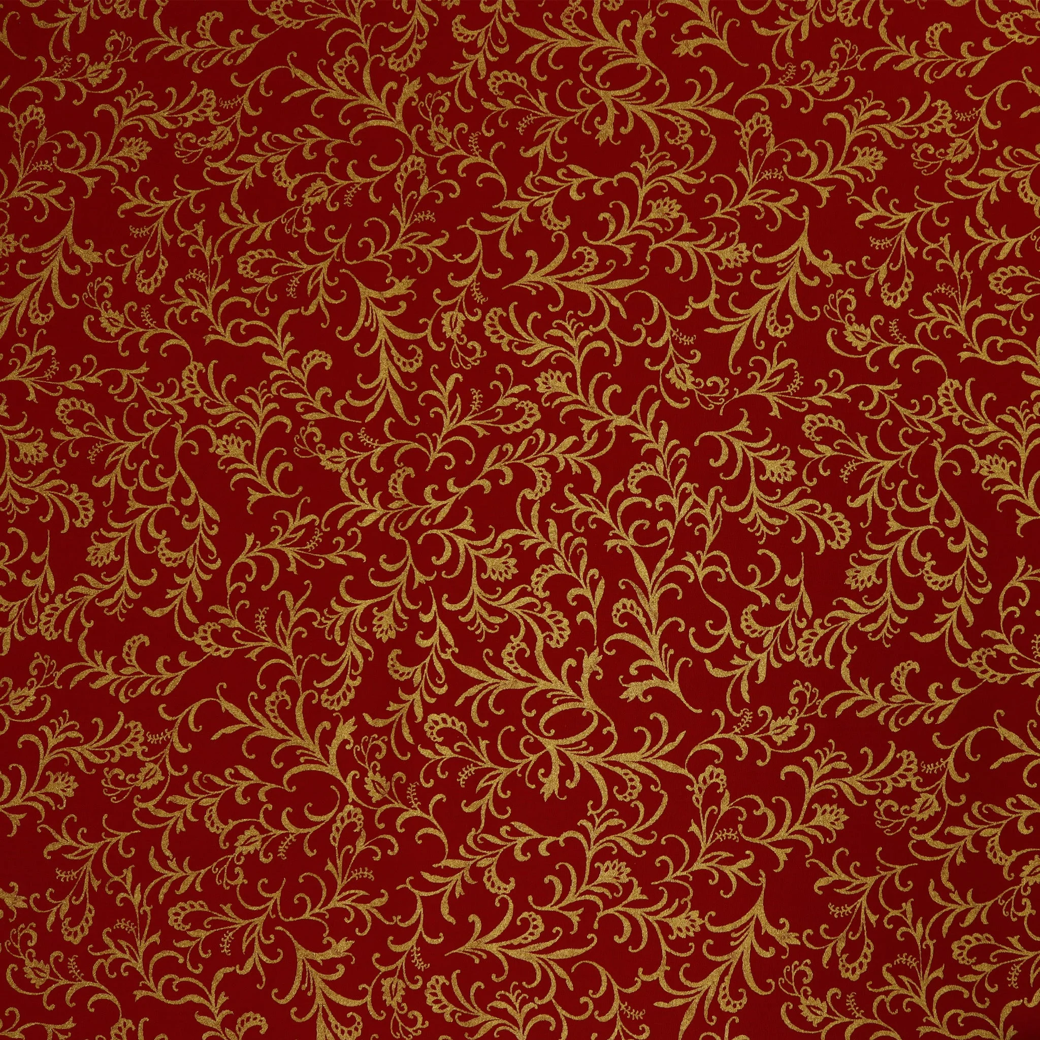 Holiday Keepsakes Fabric Collection - Elegant Scrolls Red