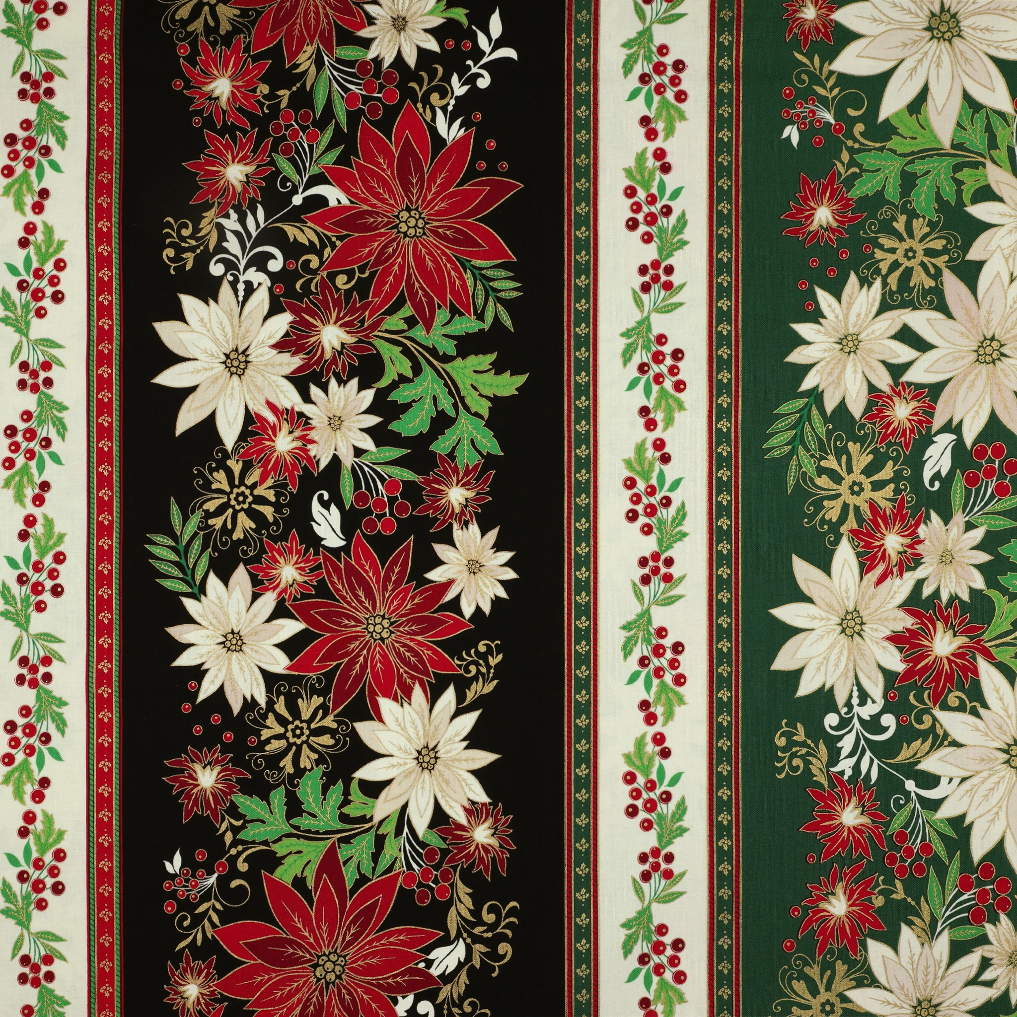 Holiday Nouveau Fabric Collection - Holiday Nouveau Stripe Multi