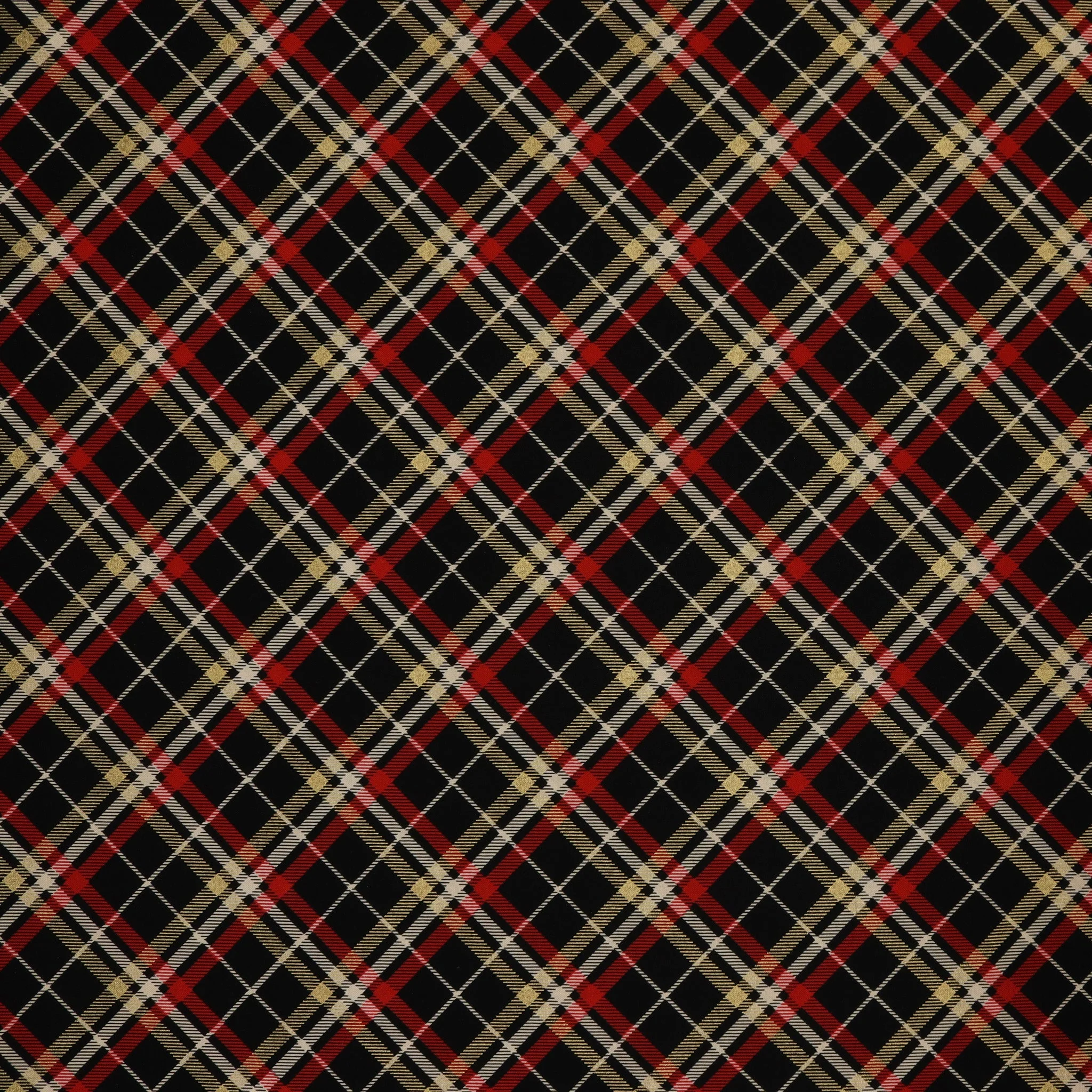 Holiday Tidings Fabric Collection - Holiday Tidings Plaid Black
