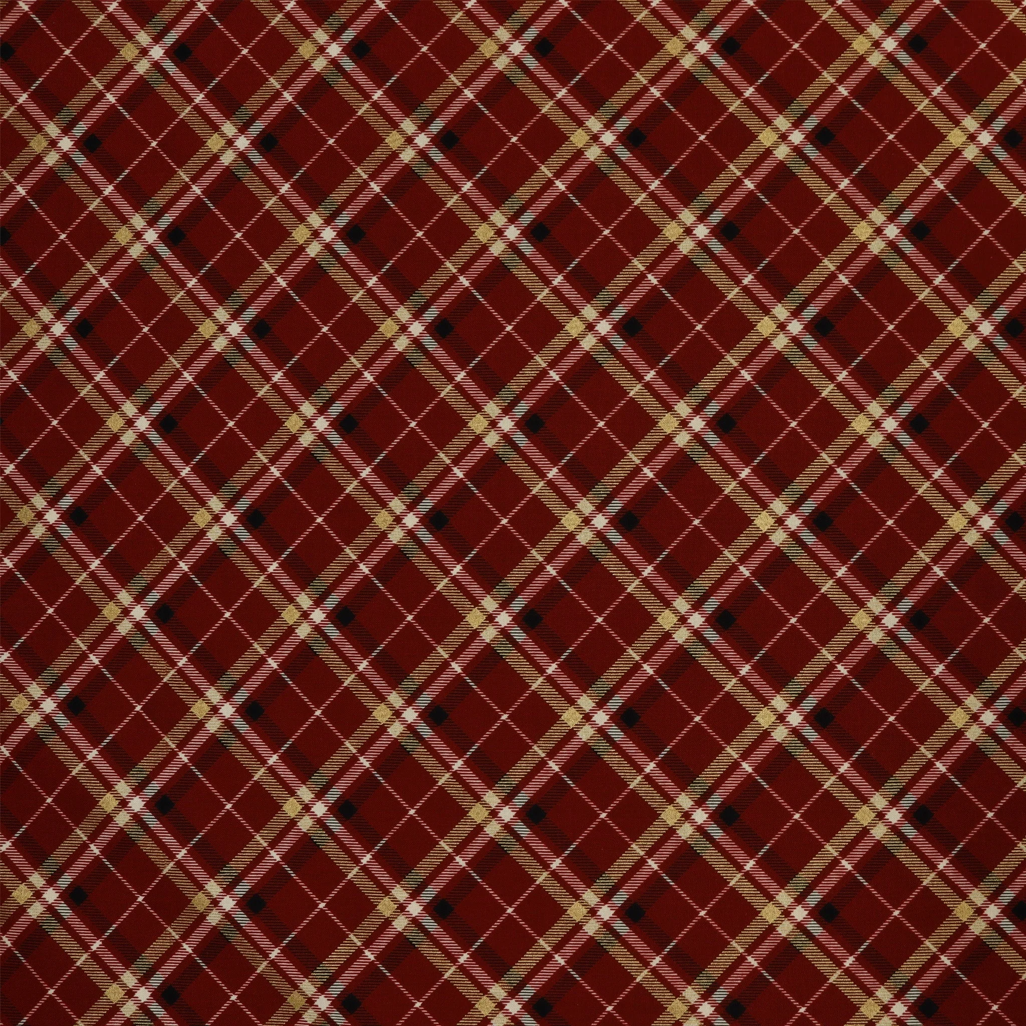 Holiday Tidings Fabric Collection - Holiday Tidings Plaid Burgundy