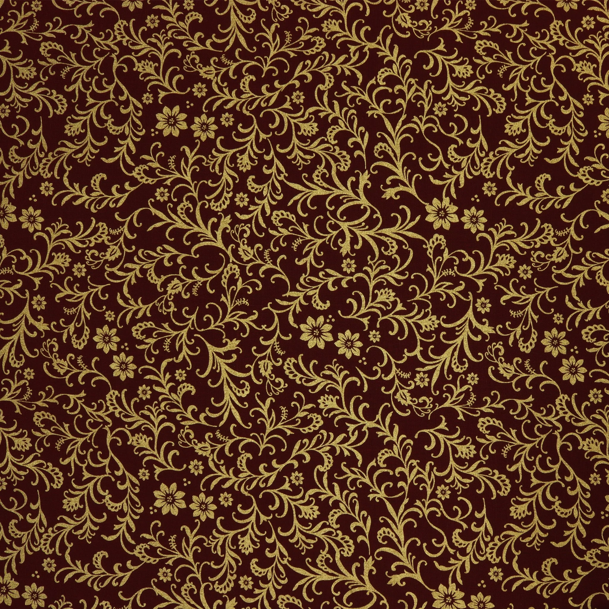 Holiday Tidings Fabric Collection - Holiday Vines Burgundy