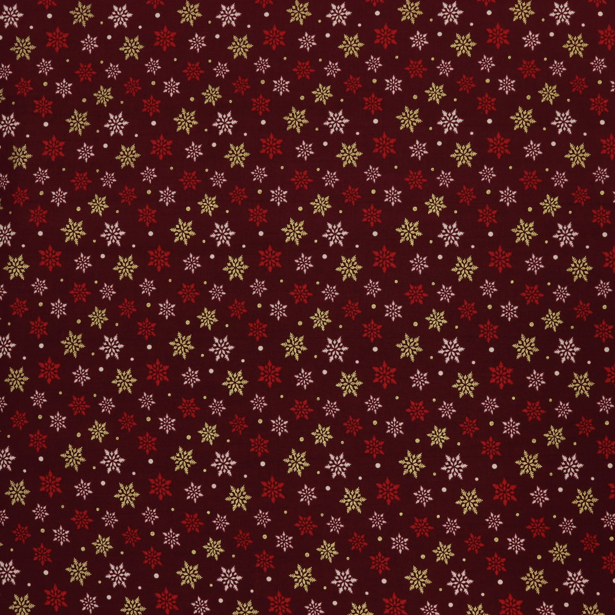 Holiday Tidings Fabric Collection - Snowflake Splendor Burgundy