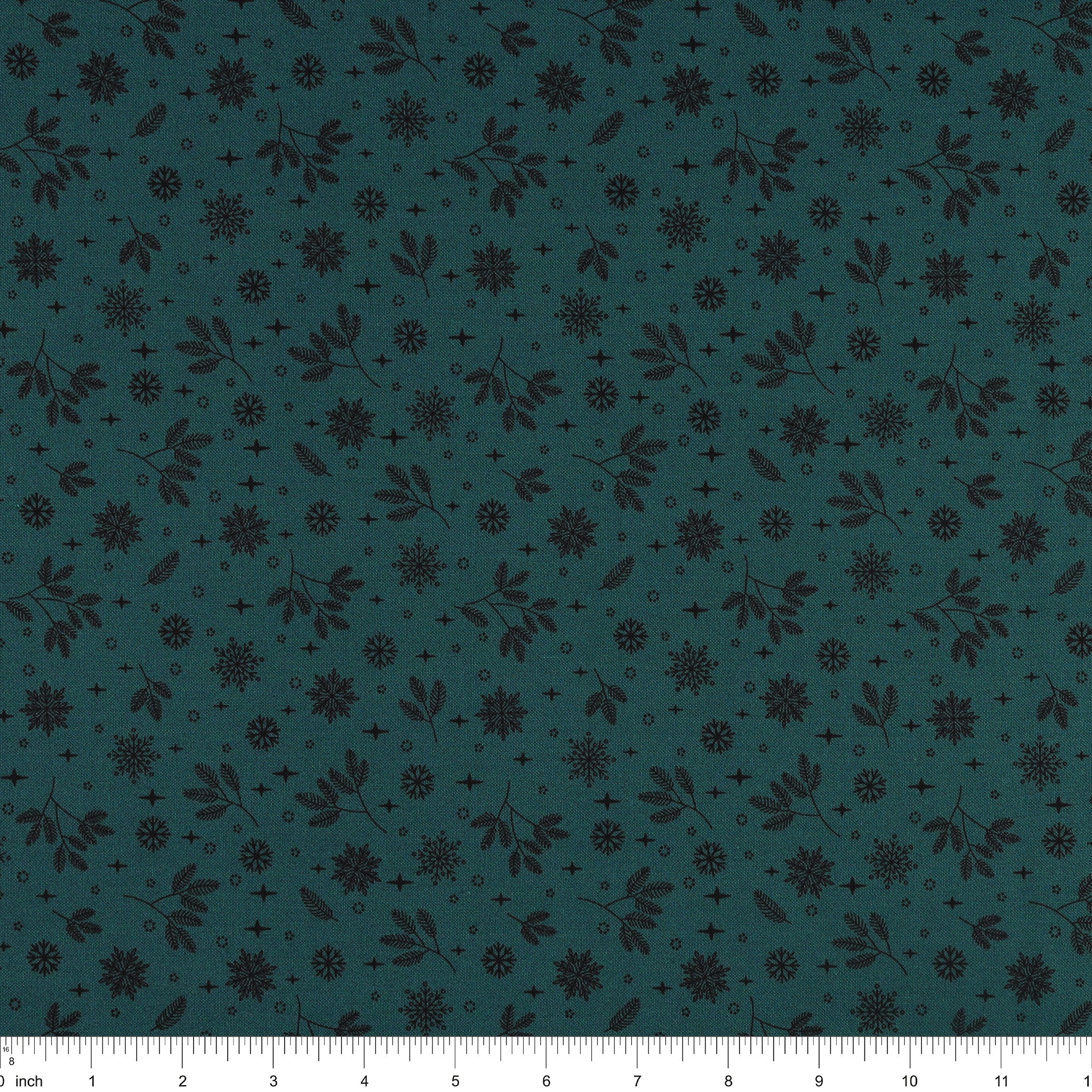 Holly & Hearth Fabric Collection - Flurries Teal - Image 3