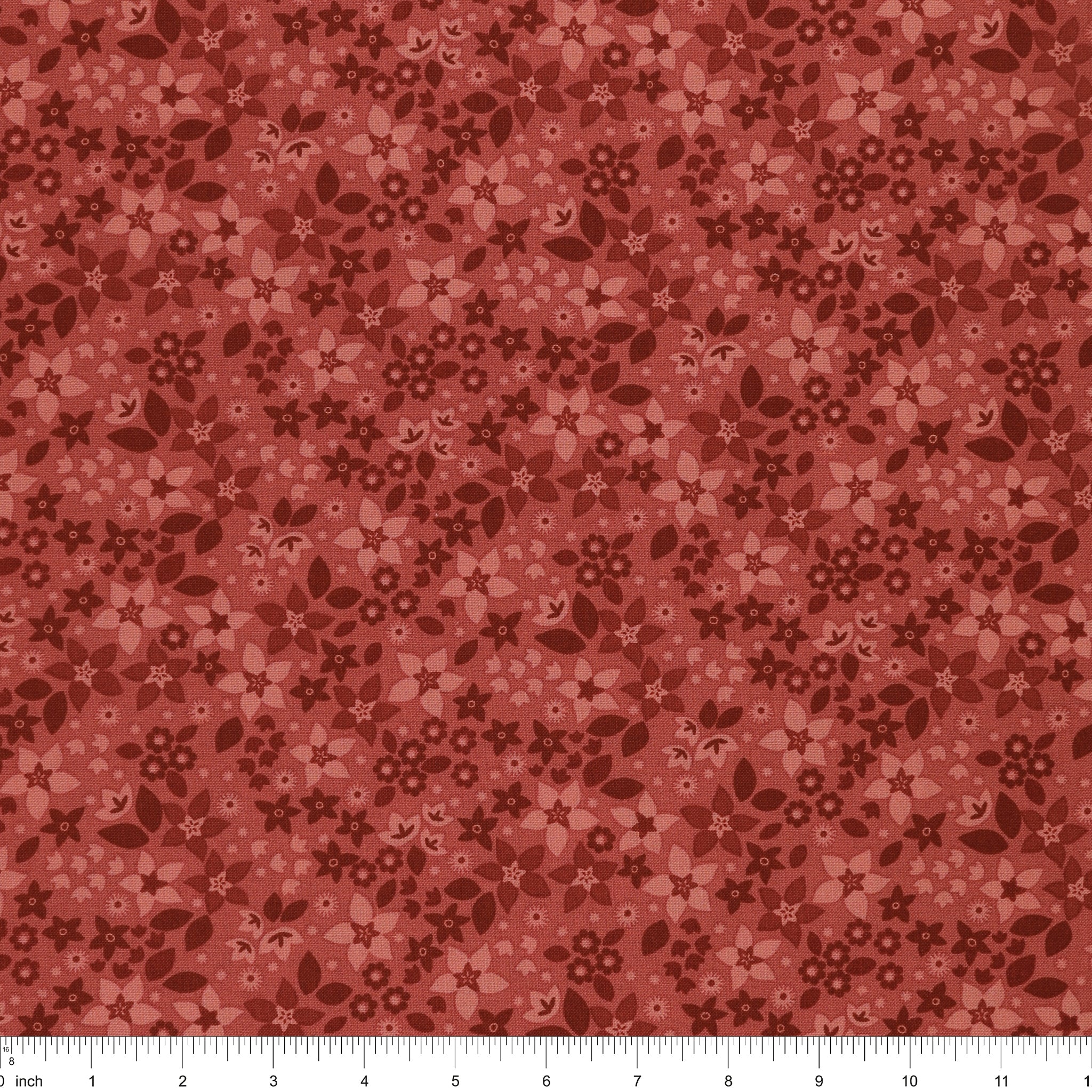 Holly & Hearth Fabric Collection - Star Flowers Spiced Cider - Image 3