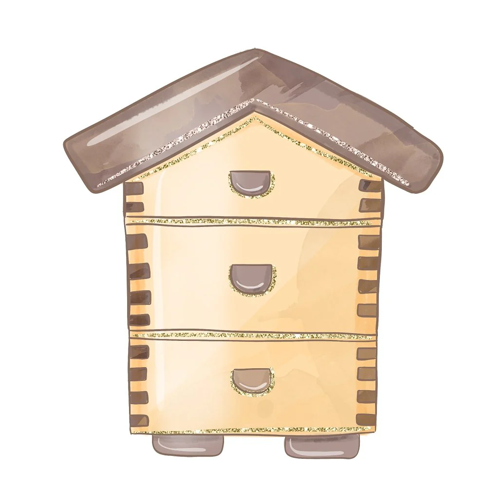 Honey Bee Colony Fabric Panel
