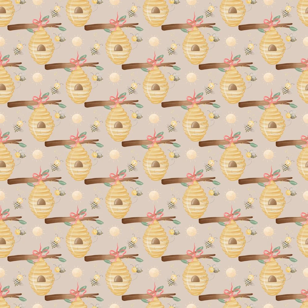 Honey Bee Volume 2 Hive Fabric - Brown
