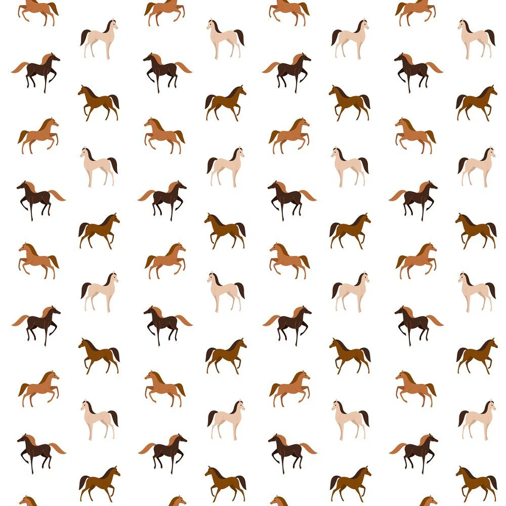 Horse Allover Fabric