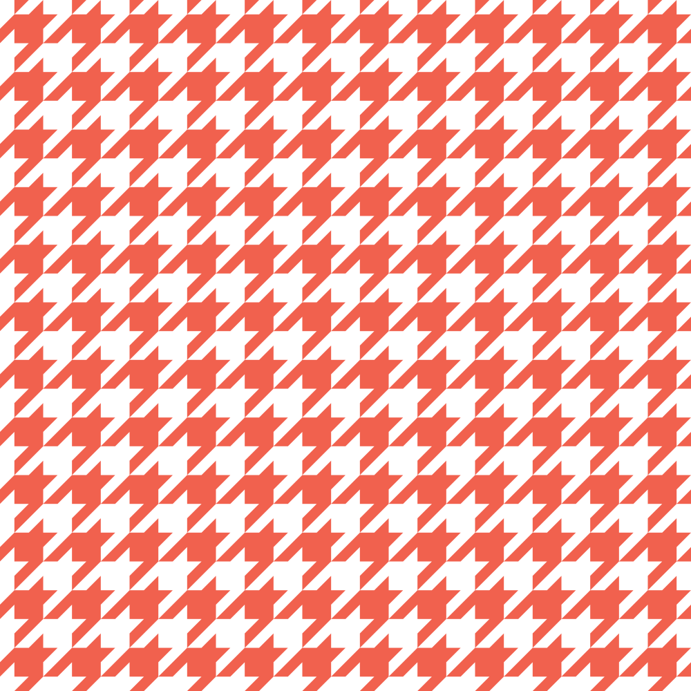 Houndstooth Fabric - Cinnabar