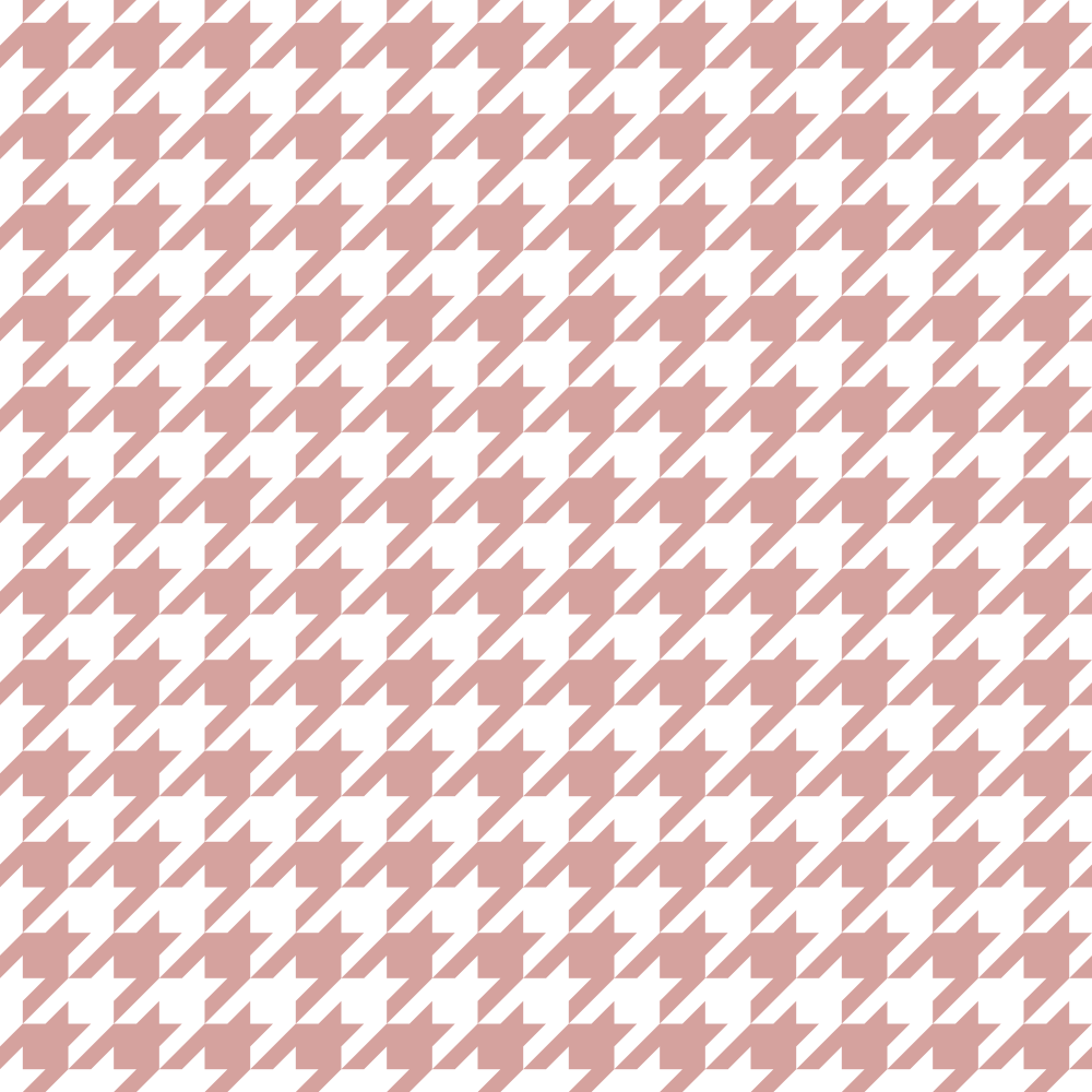 Houndstooth Fabric - Rose Gold