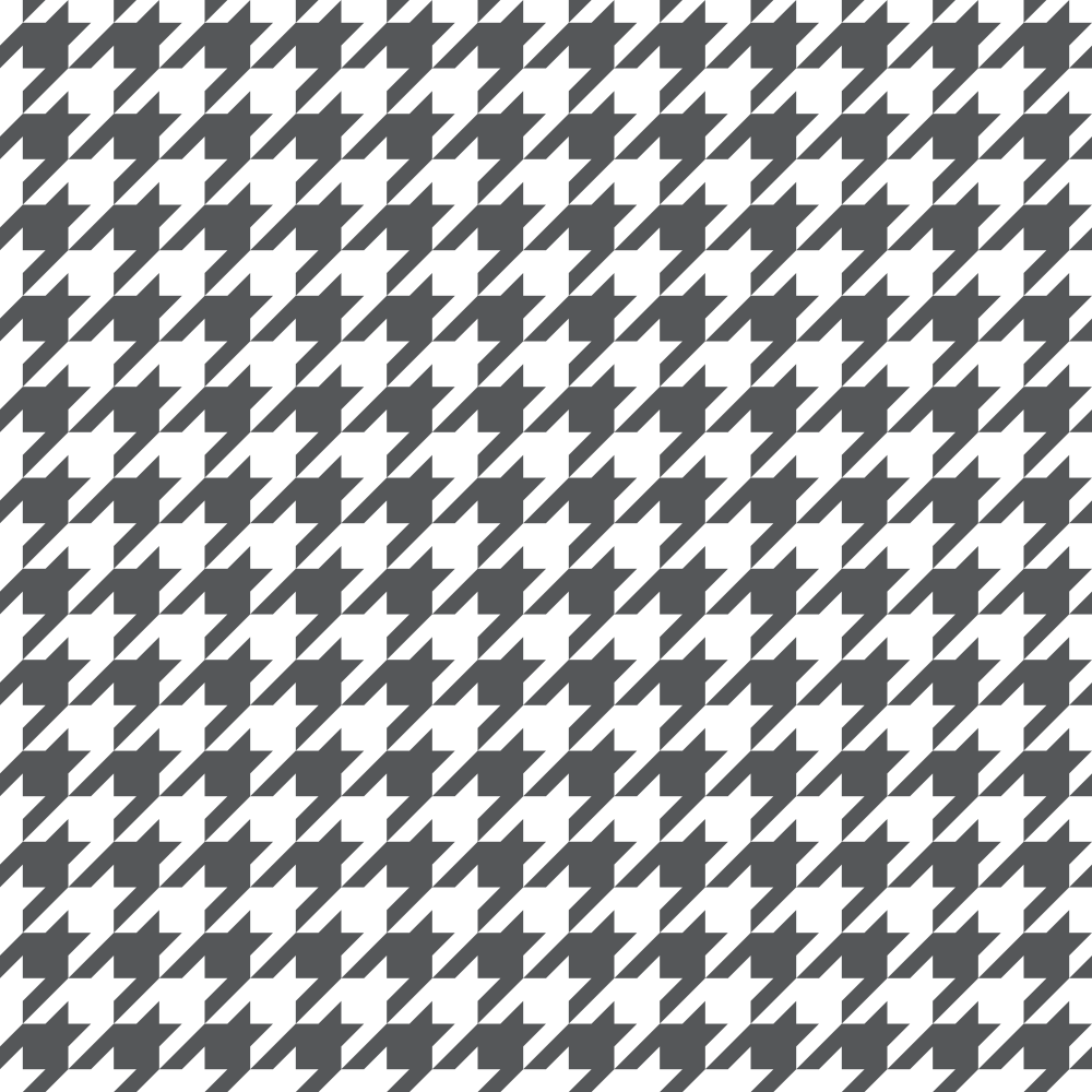 Houndstooth Fabric - Steel Gray