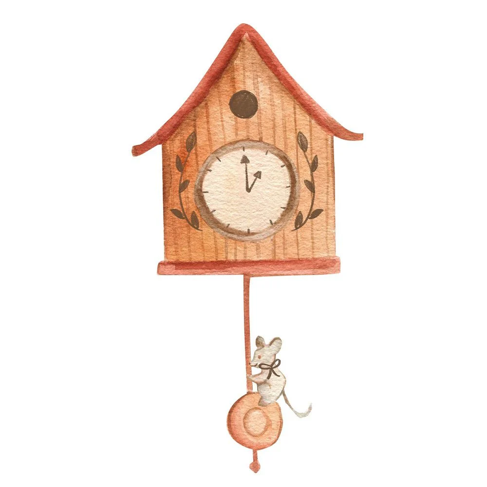 Humpty Dumpty Clock Fabric Panel