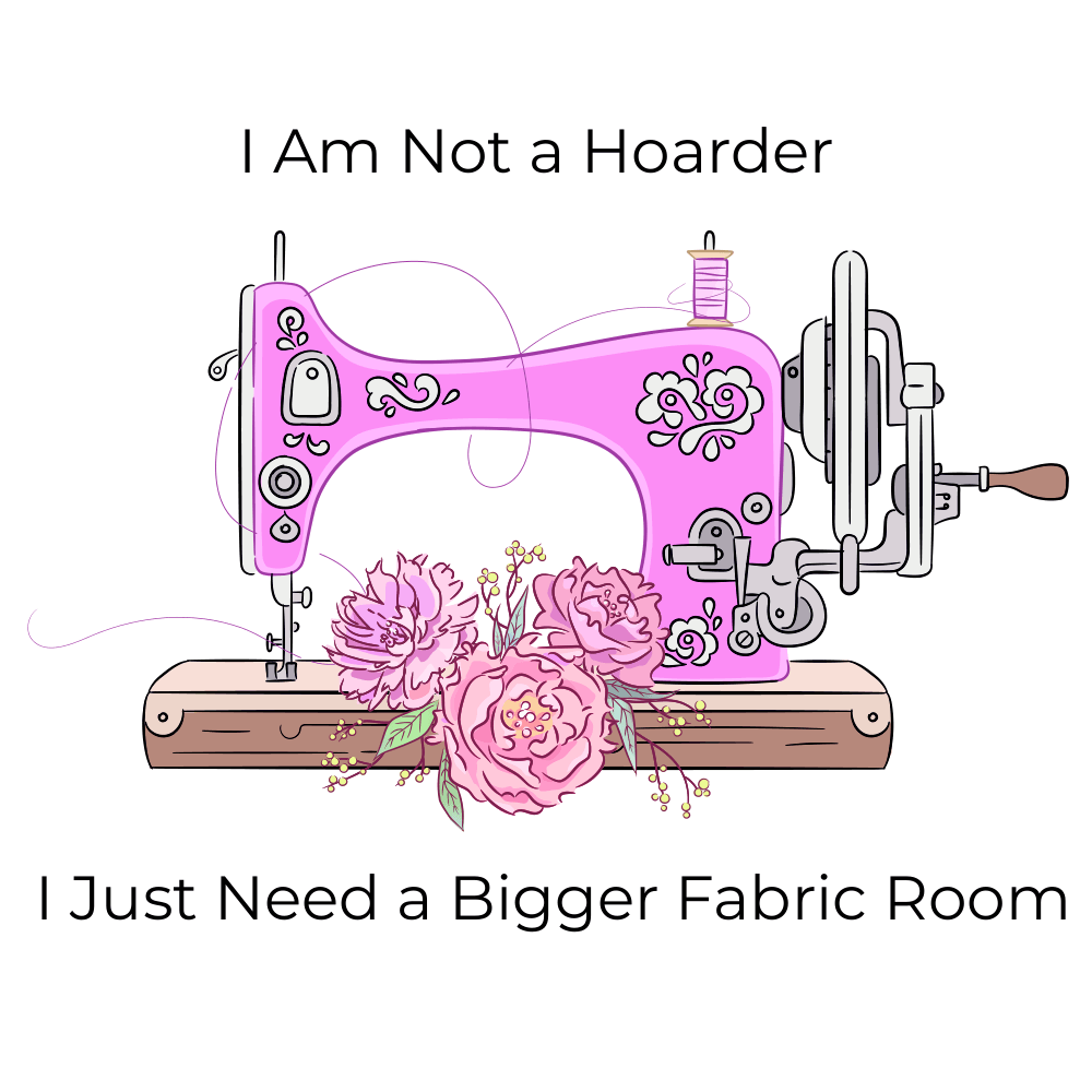 I Am Not a Hoarder Fabric Panel