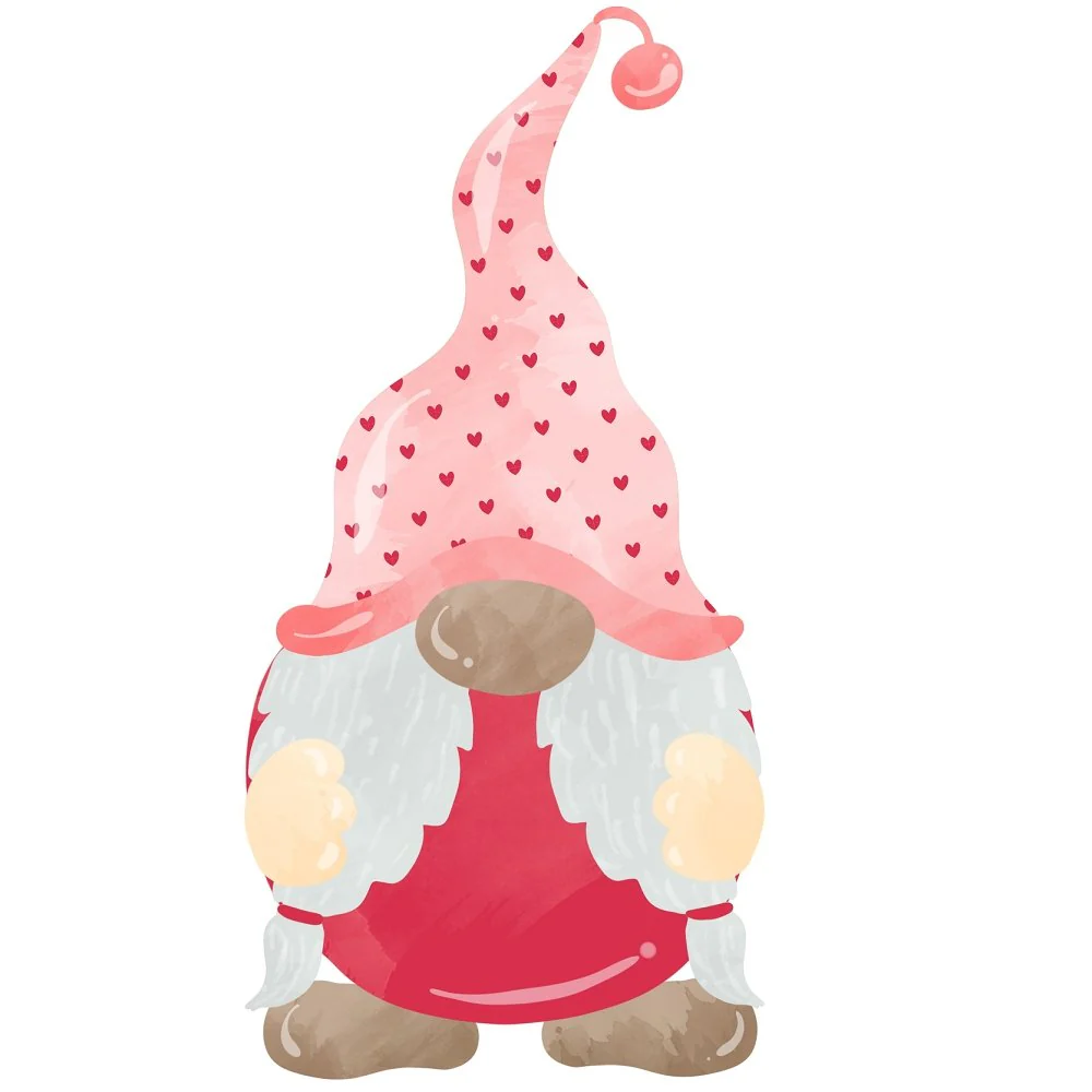 I Love You Gnomes #5 Fabric Panel