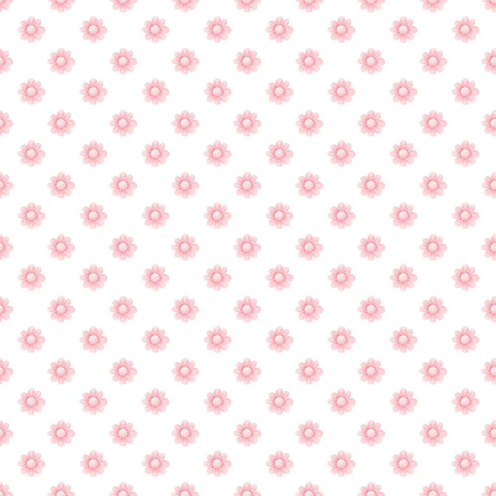 I Love You Gnomes Flowers Fabric - White