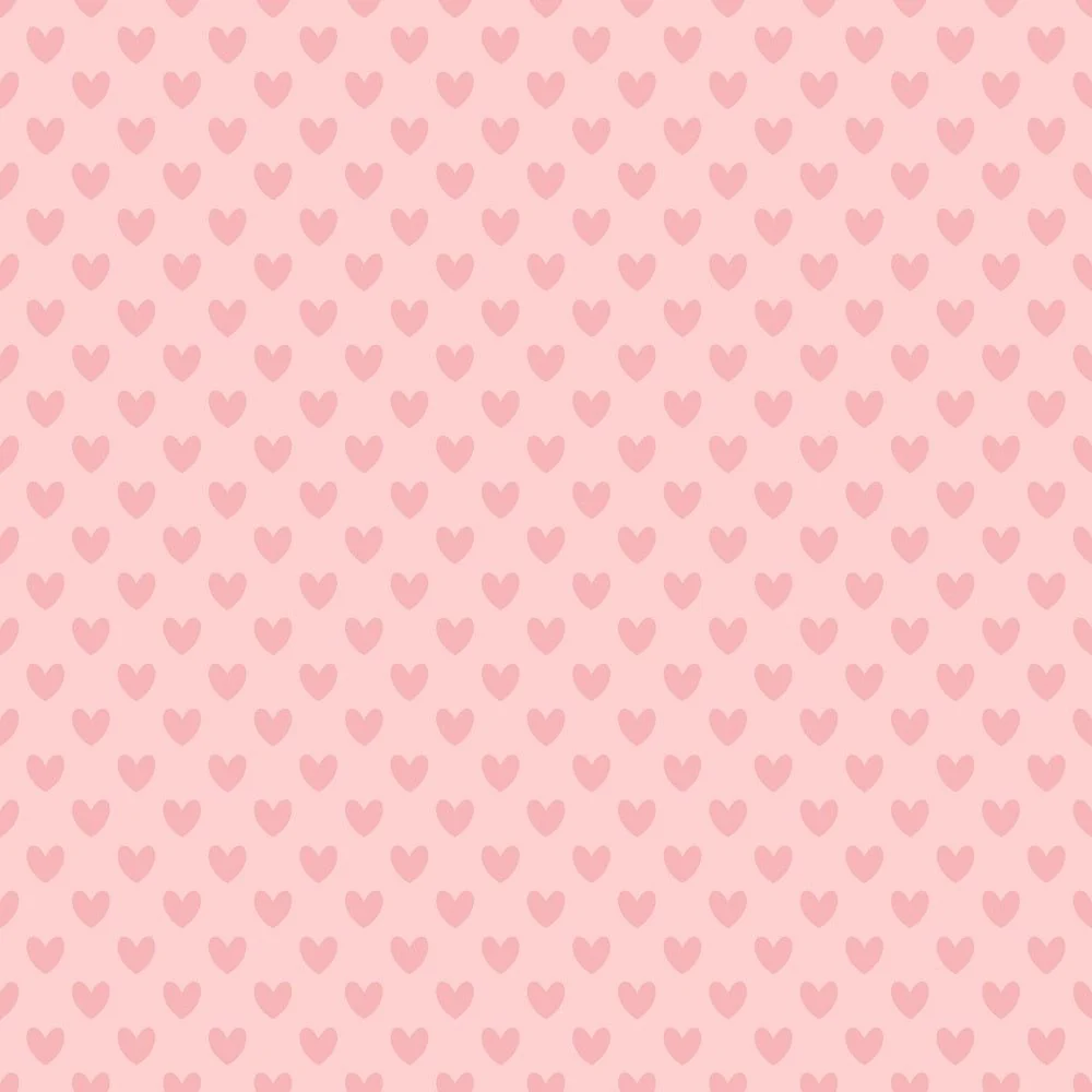 I Love You Gnomes Hearts Fabric - Pink