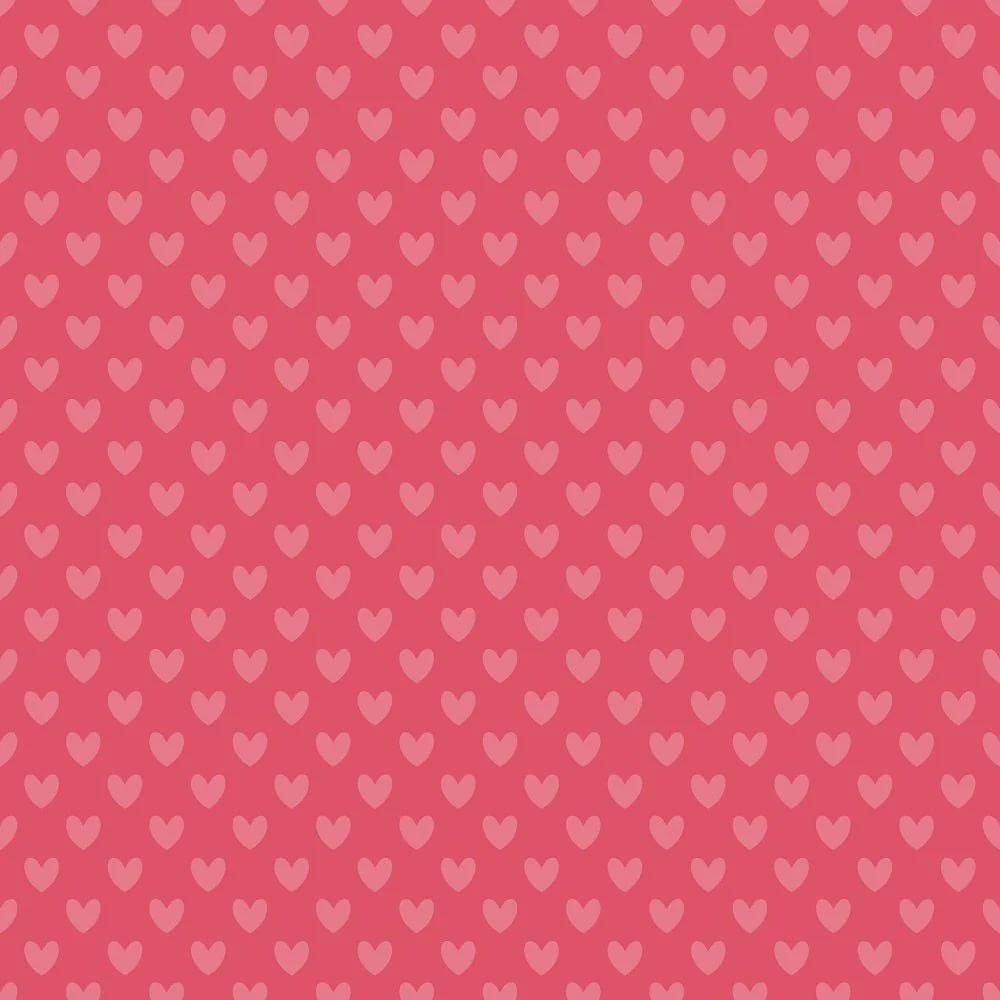 I Love You Gnomes Hearts Fabric - Red