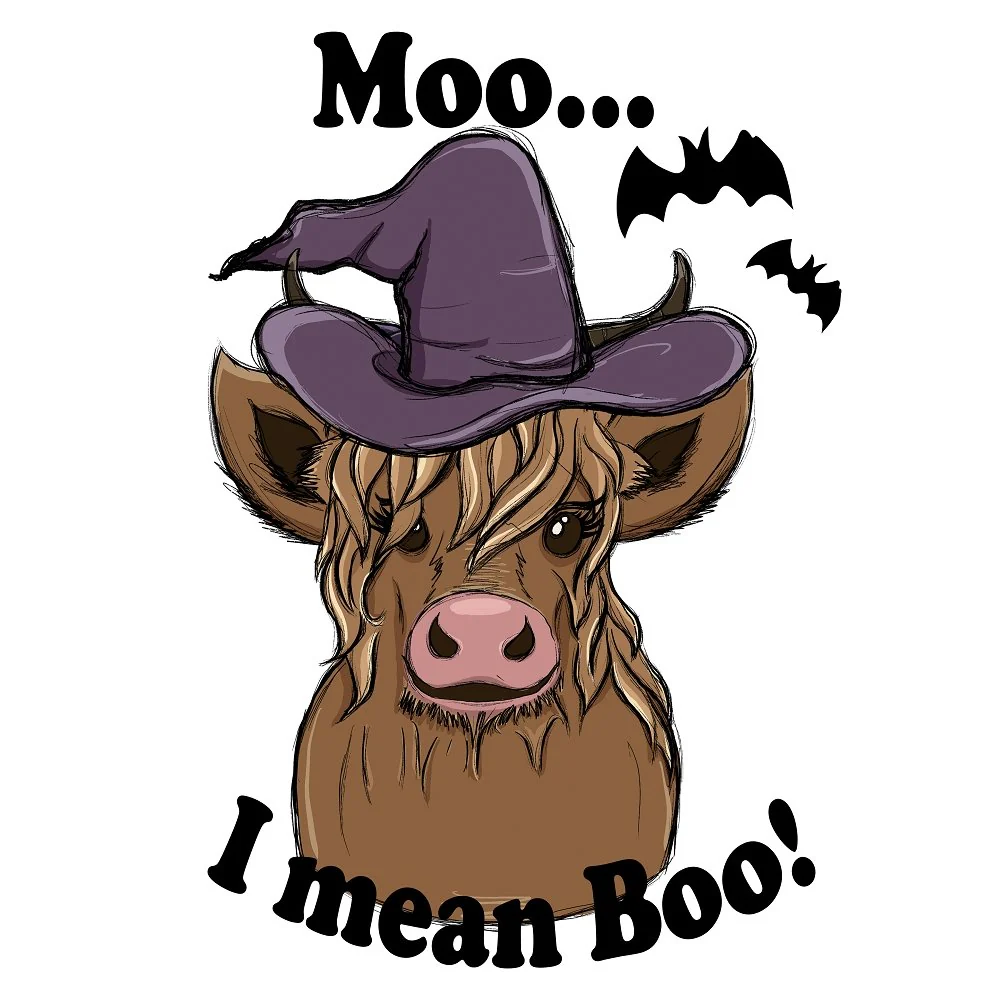I Mean Boo Fabric Panel