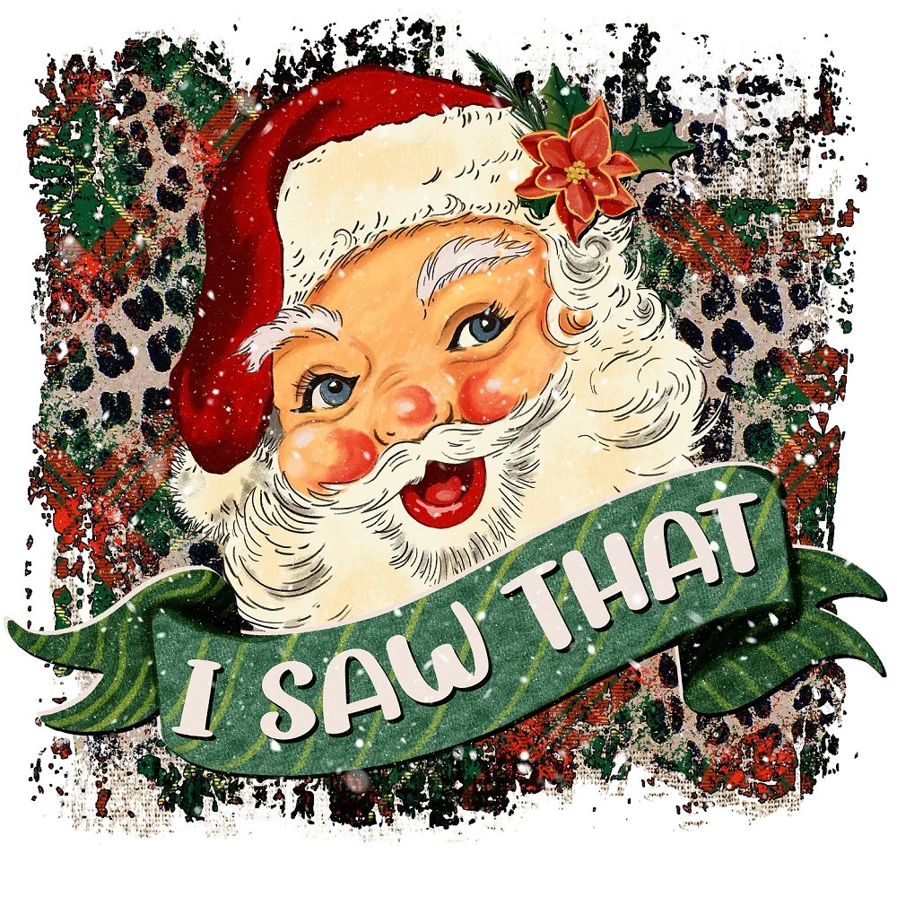 I Saw That Santa Claus Fabric Panel
