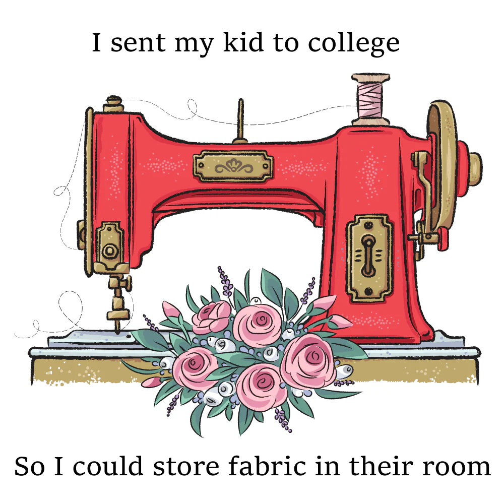 I Sent My Kid To College Fabric Panel
