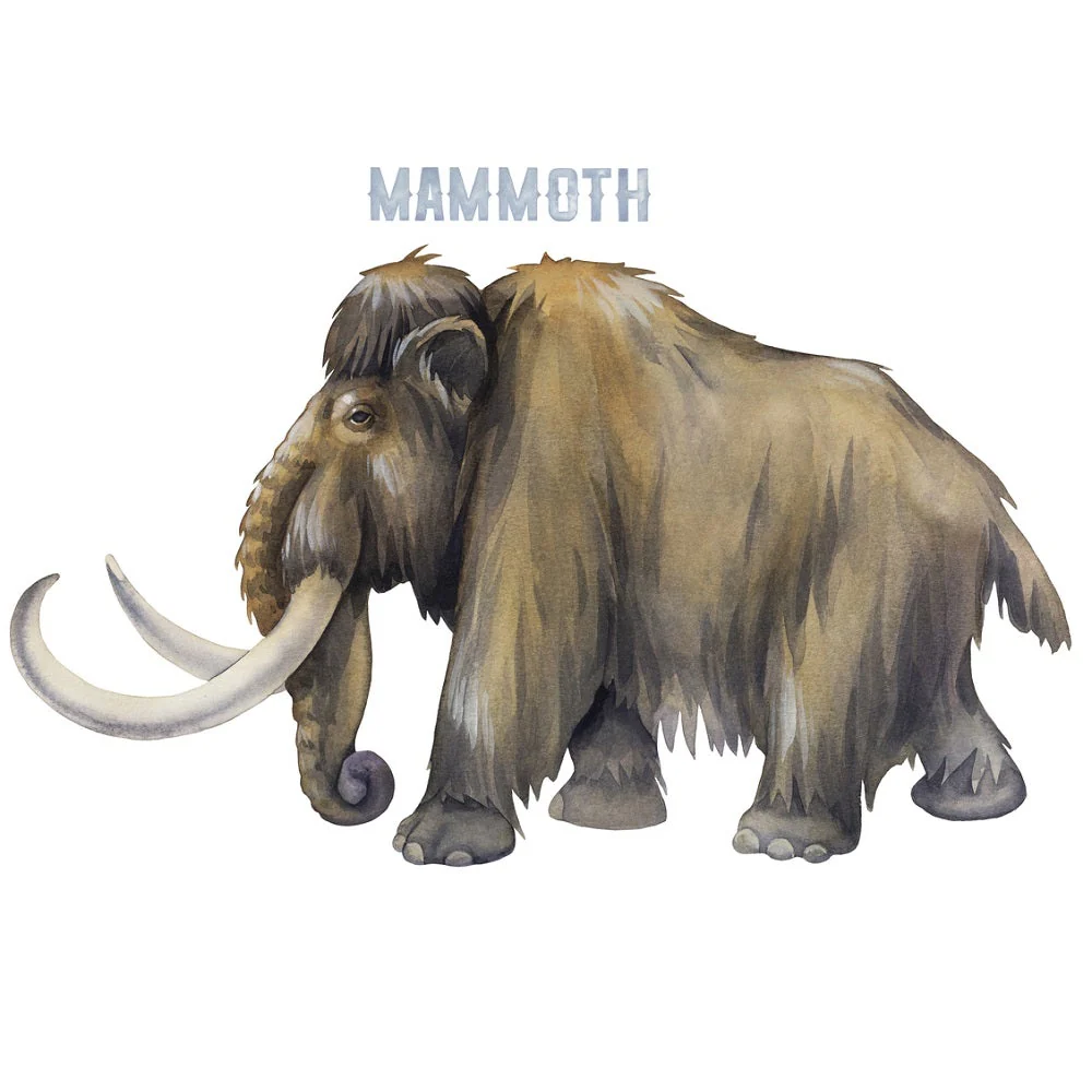 Ice Age Mammoth Fabric Panel
